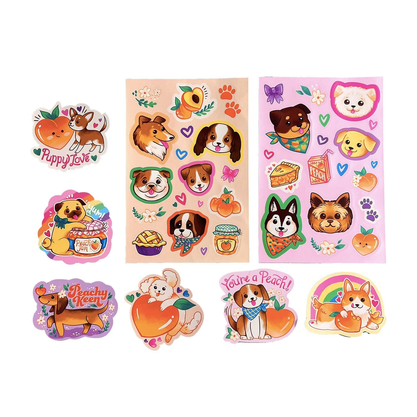 Ooly Stickiville Kokulu Sticker Seti - Puppies and Peaches
