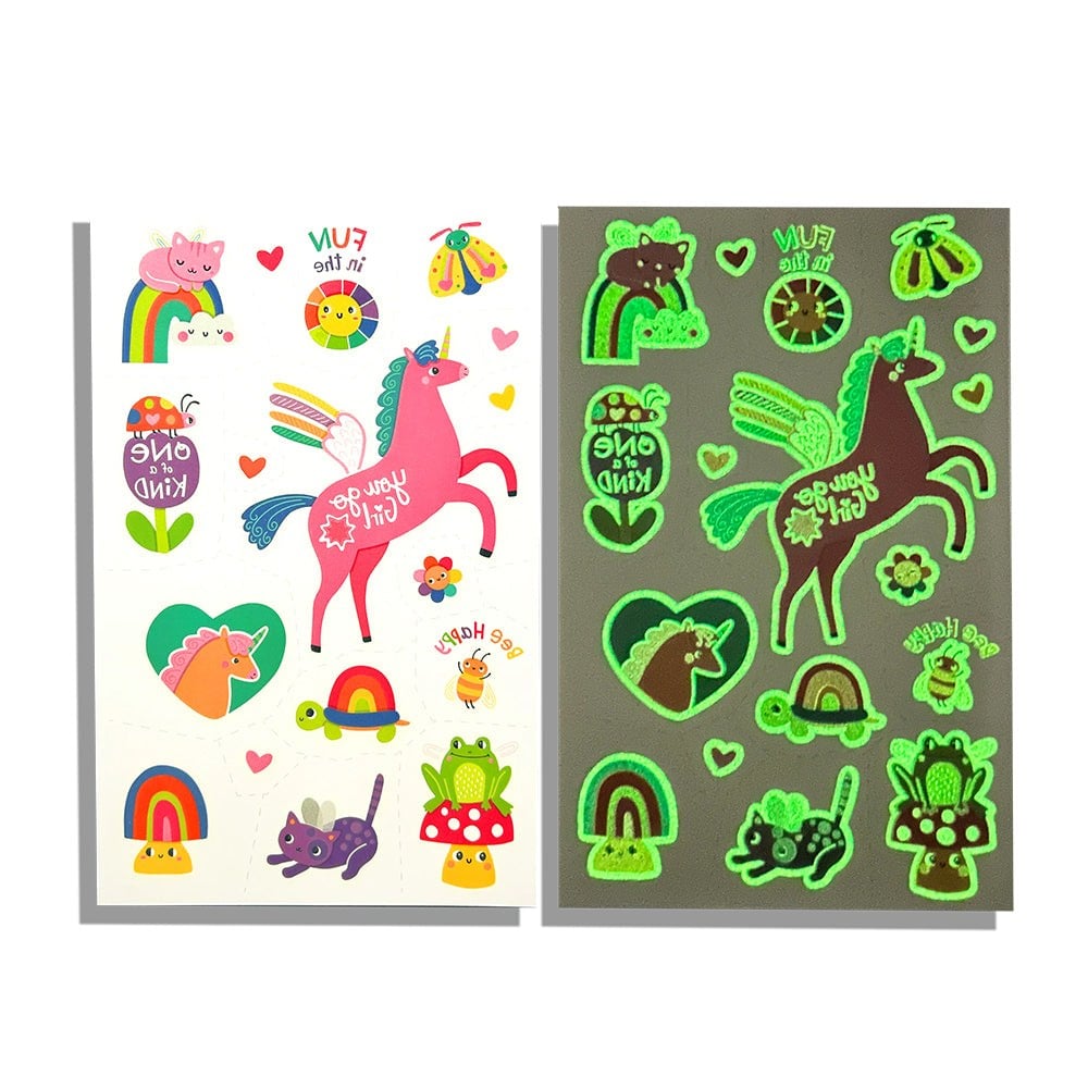 Ooly Tattoo Palooza Glow in the Dark Geçici Dövme Seti - Magic Moonbeams