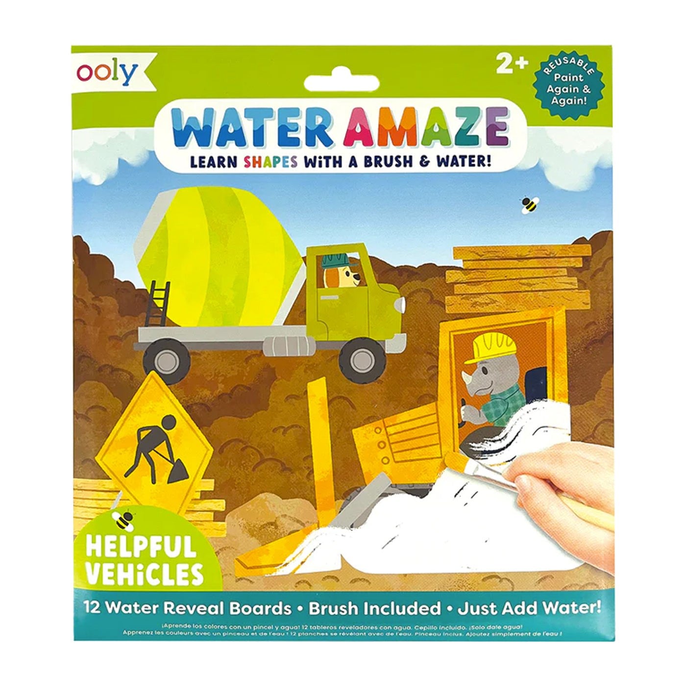 Ooly Water Amaze Boyama Seti - Helpful Vehicles