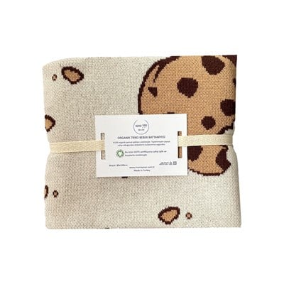 Organik İnce Bebek Triko Battaniye Cookie Tekstil Mama Yoyo Baby & Kids