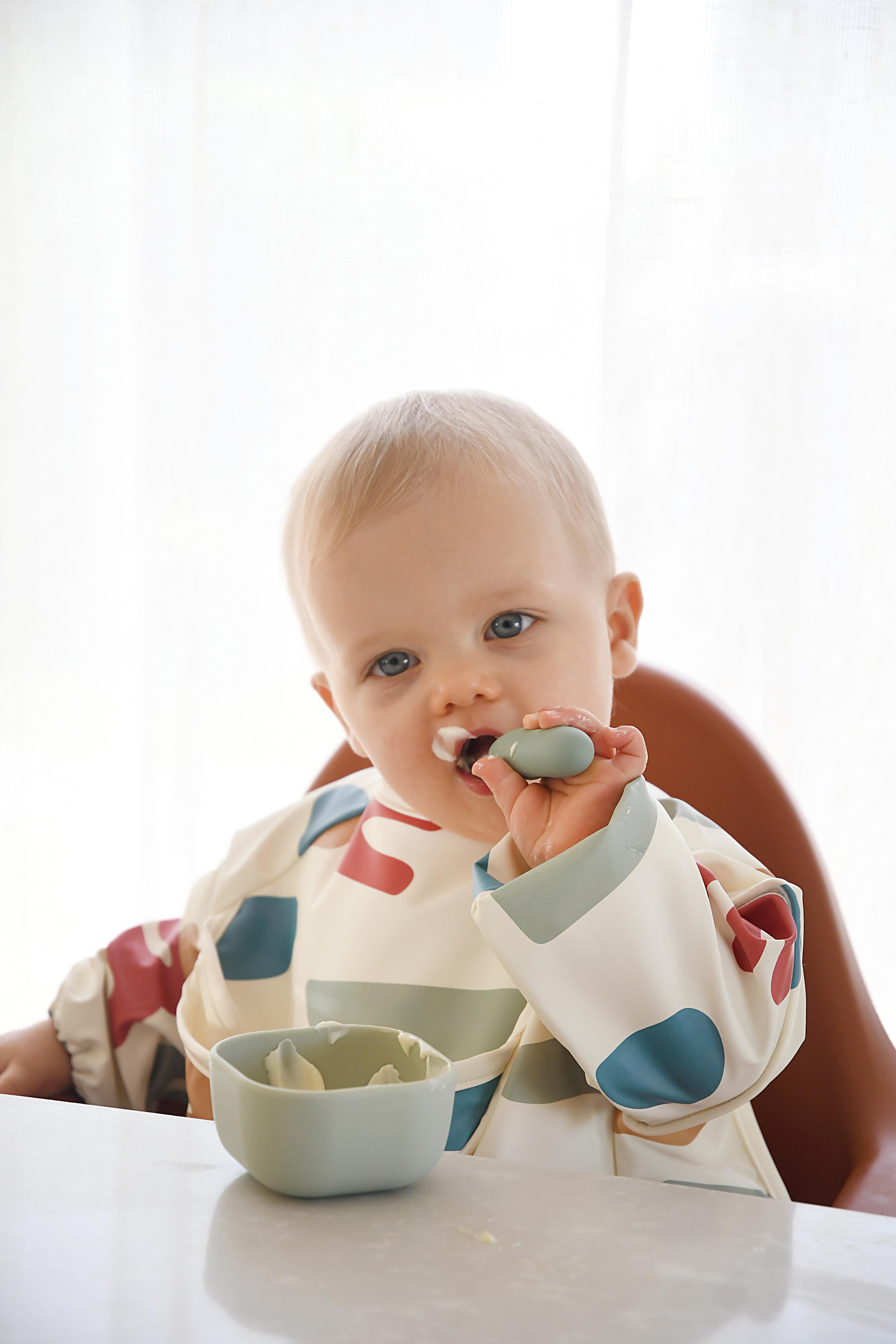 Paslanmaz Çelik Çatal Kaşık Seti, Sage green Kategorisiz Beaba