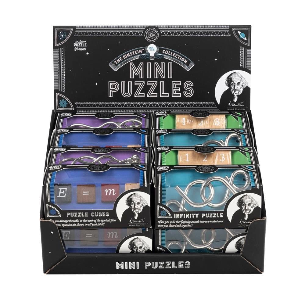 Professor Puzzle - Zeka Oyunları - Mini Metal Bulmacalar Display ( 16 Adet )