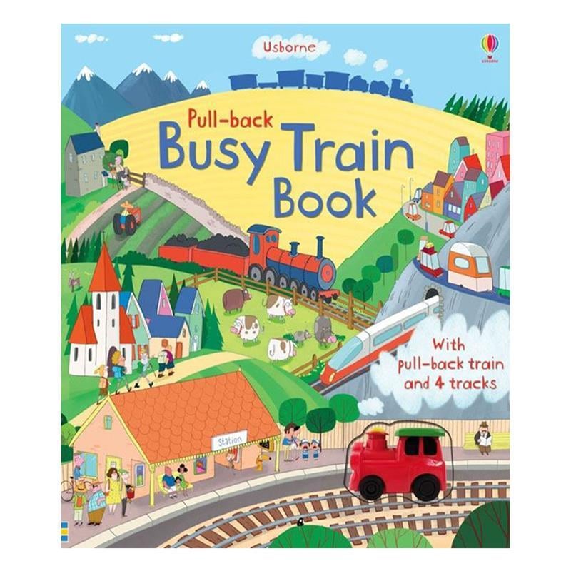 PULL BACK BUSY TRAIN BOOK