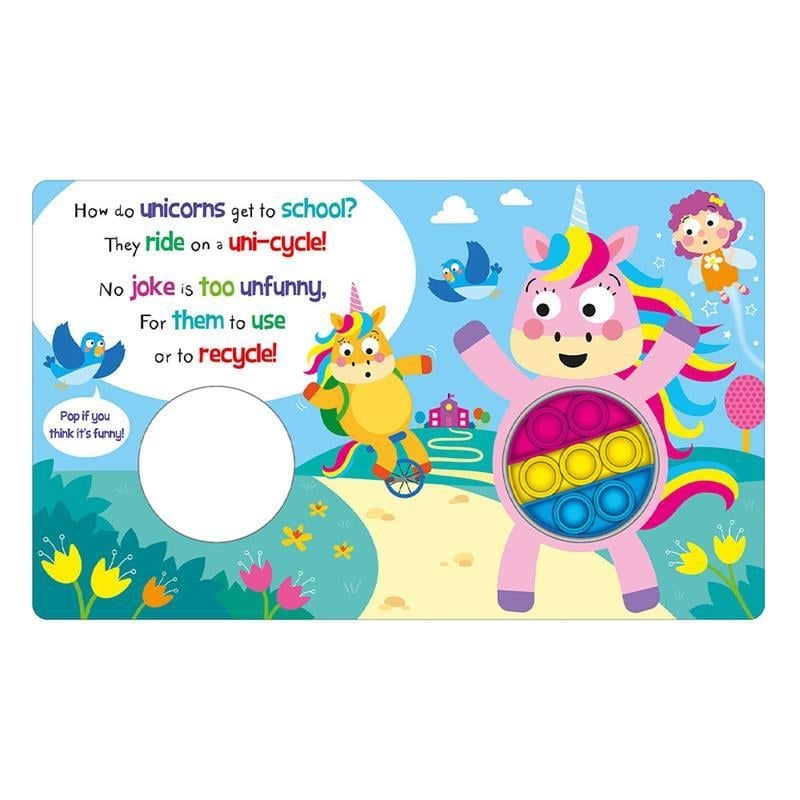Push And Pop Unicorny Forever - Board Book