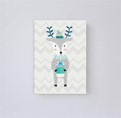 Sevimli Geyik Kanvas Tablo