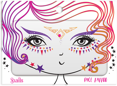 Snails Yüz Dövmesi – Fairy Dust Oje & Ruj Snails