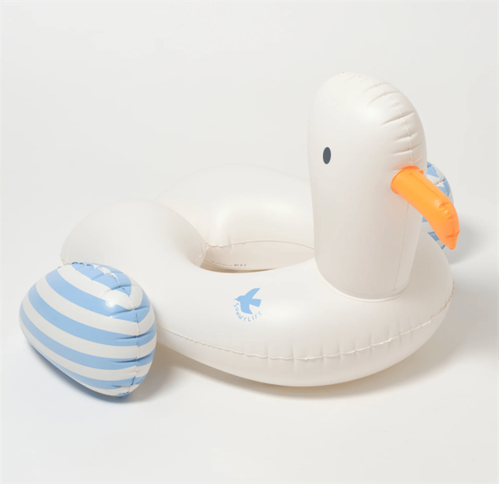 SunnyLife Martı çocuk Şişme Deniz ve Havuz Simidi Blue Stripe