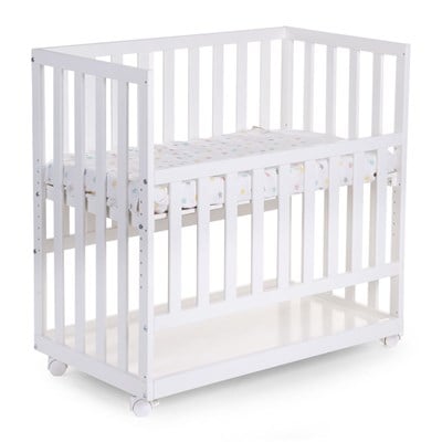 Tekerlekli Anne Yanı Beşik Beyaz 50x90