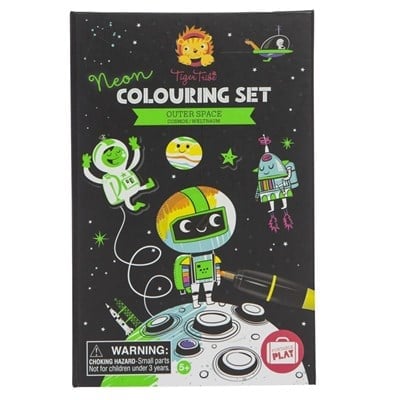 Tiger Tribe Tiger Tribe Neon Boyama Seti, Outer Space Oyuncak