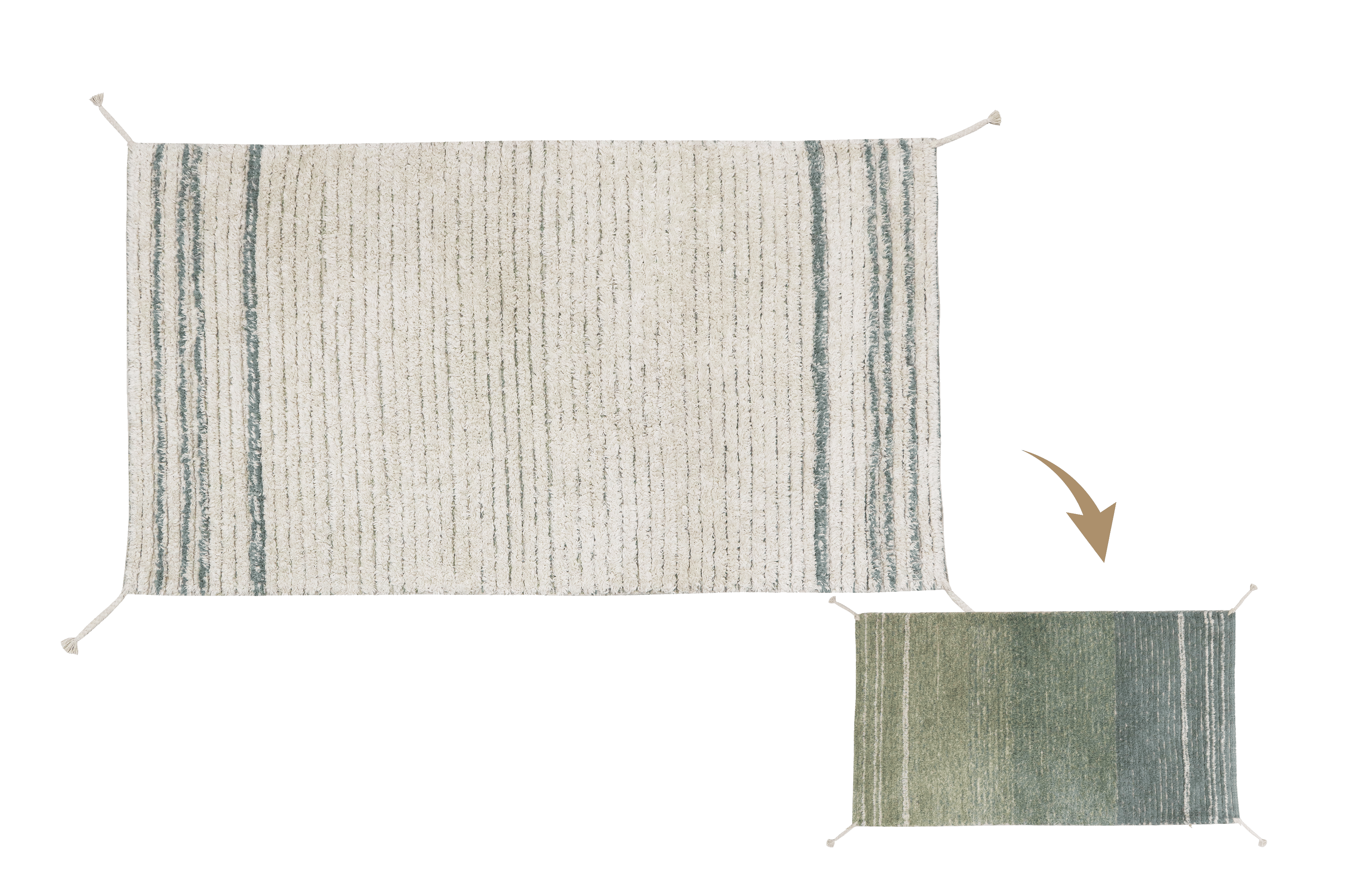 Twin Vintage Blue Çift Taraflı 80x140 Çocuk Odası Halıları Lorena Canals