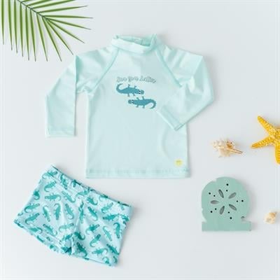 UV korumalı Uzun kollu Mayo seti,Croco Çocuk Şort Mayoları Mama Yoyo Baby & Kids