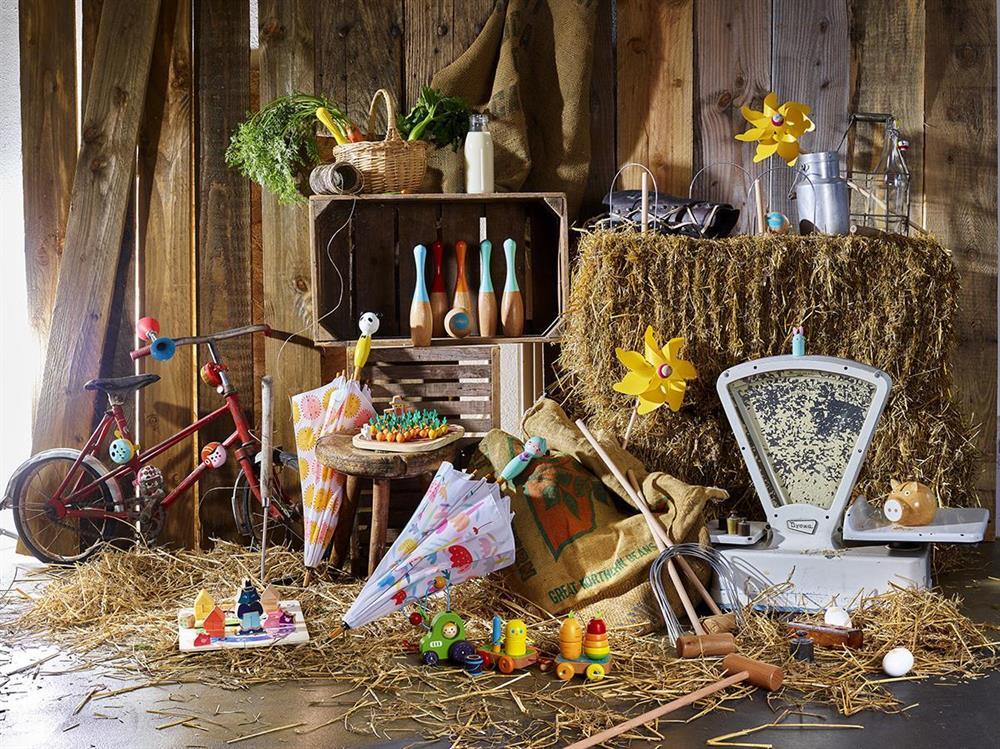 Vilac - Ahşap Şemsiye - Çiçekler