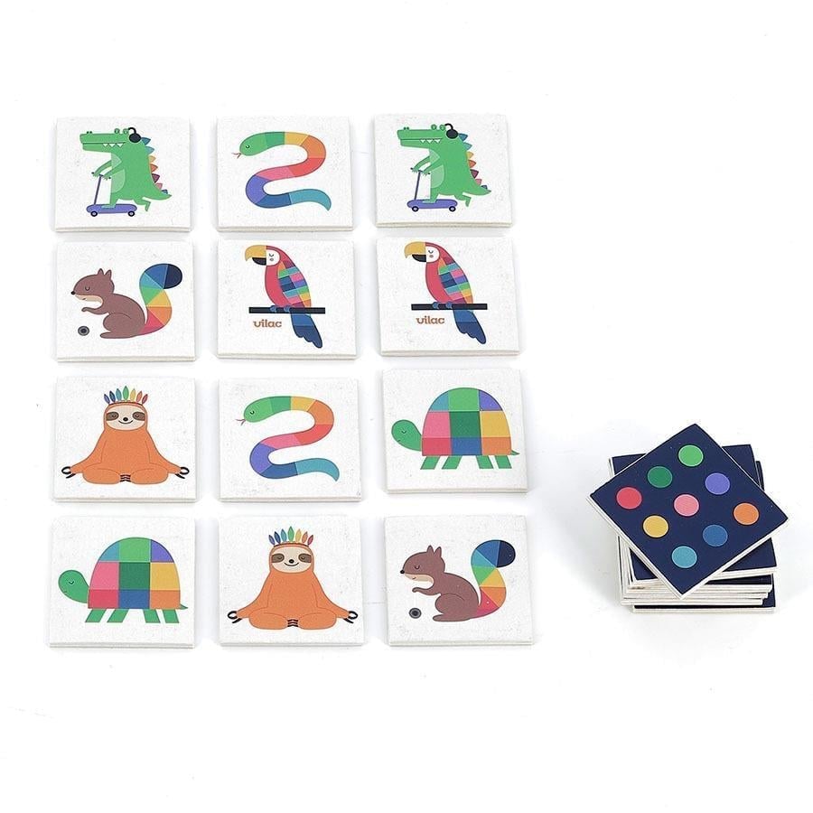 Vilac - Andy Westface Memory Game - Ahşap Hafıza Oyunu