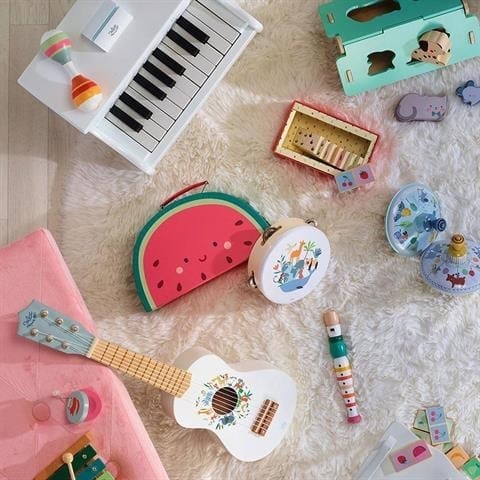 Vilac - Dünya Hayvanları Temalı Ahşap Müzik Seti - Sarah Betz
