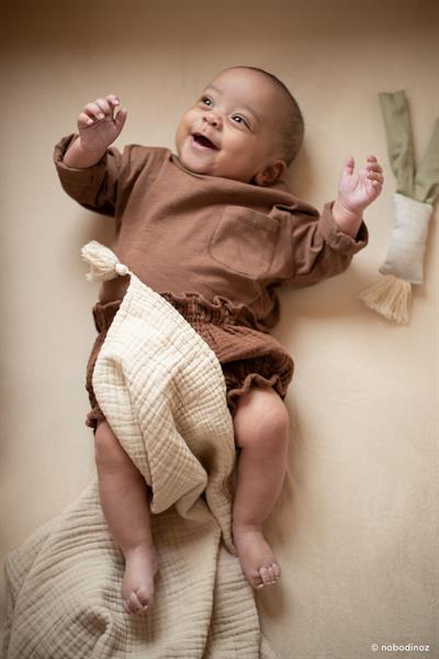 Wabi Sabi Çift Kat Muslin Battaniye , Ginger Battaniyeler Nobodinoz