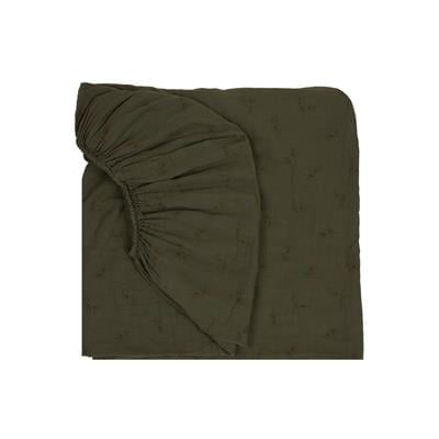 Wabi Sabi Lastikli Çarşaf, Flore Vetiver 70x140  Nevresimler Nobodinoz