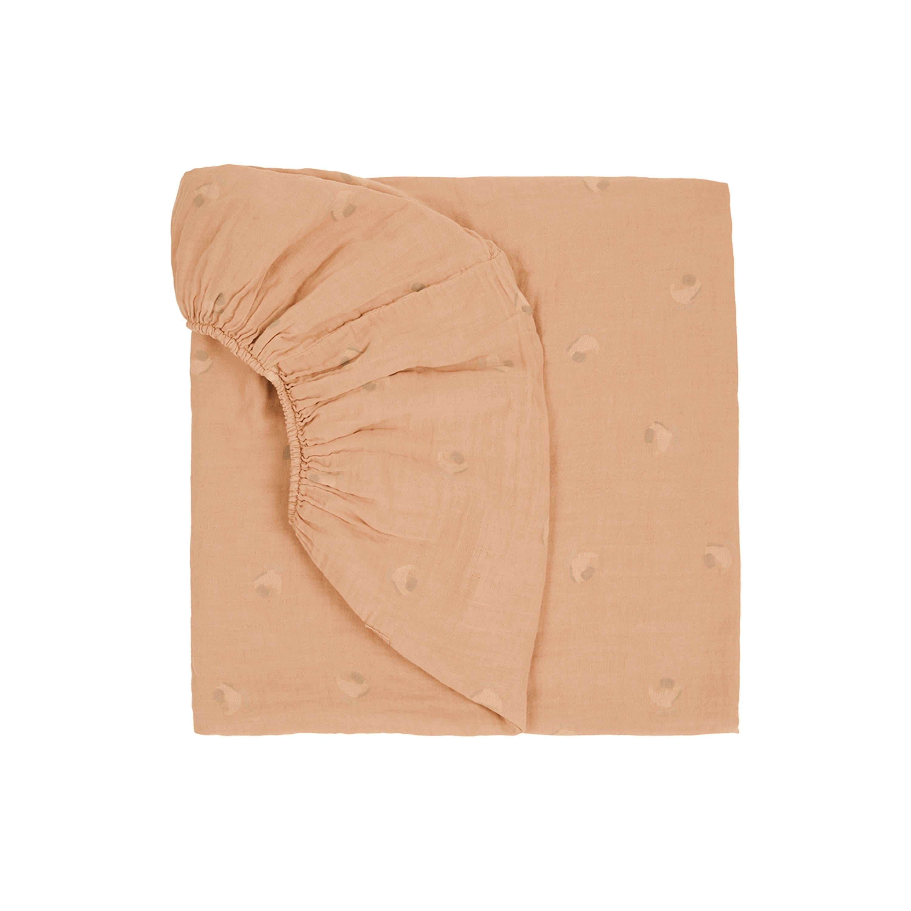 Wabi Sabi Lastikli Çarşaf, Powder Pink Blossom Kategorisiz NOBODINOZ