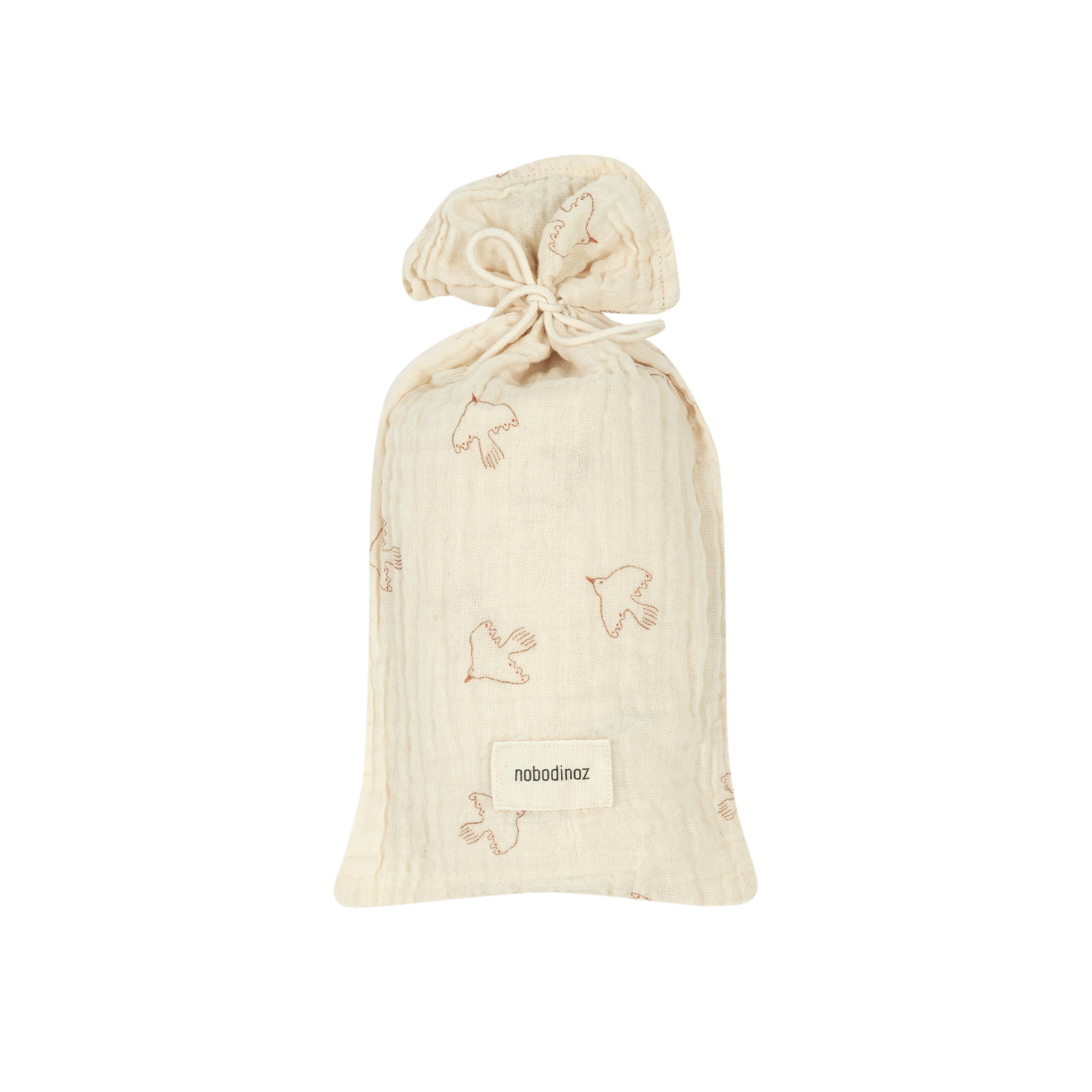 Wabi Sabi Müslin, Brown Hoshi Birds Müslin NOBODINOZ