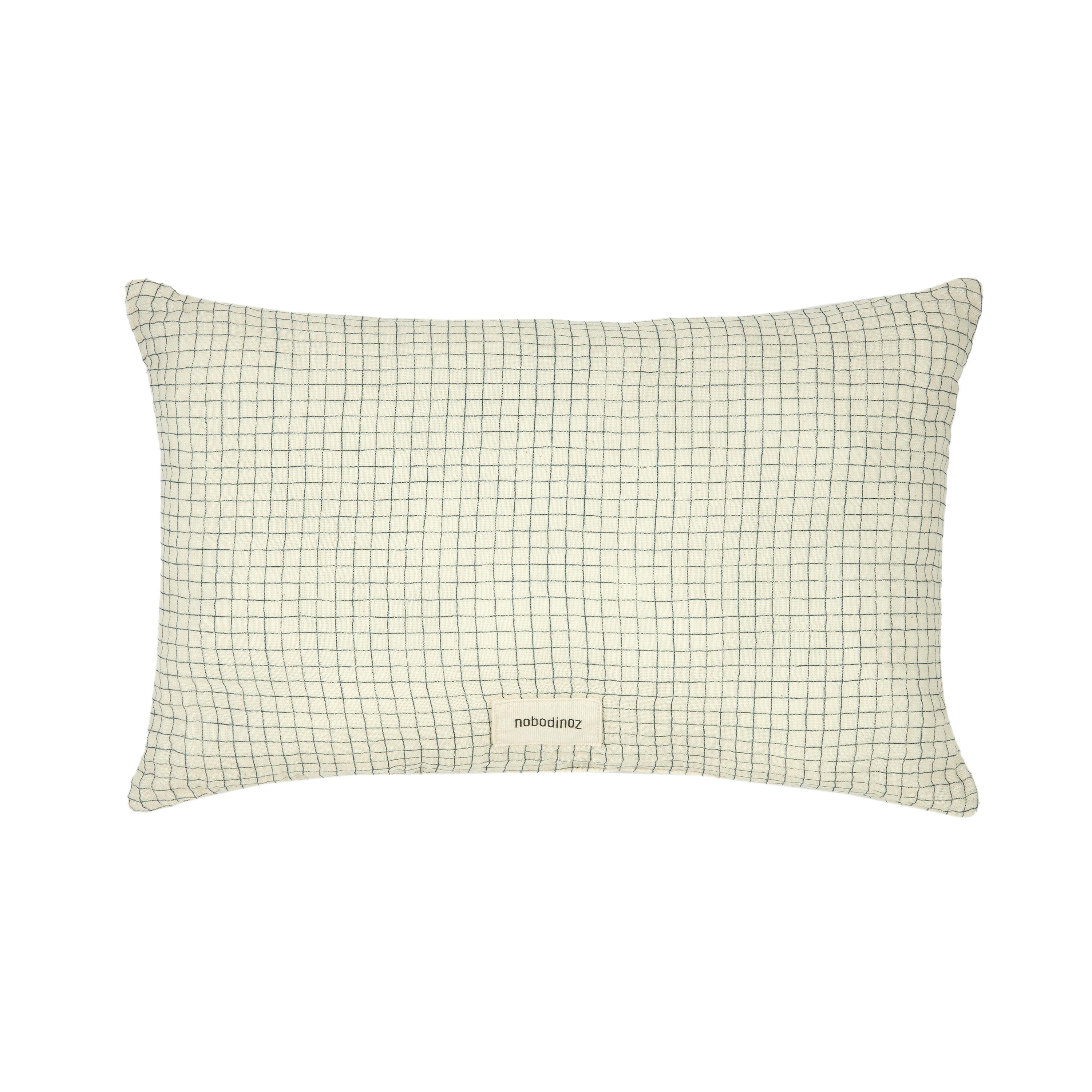 Wabi Sabi Yastık, Blue Grid Yastıklar NOBODINOZ