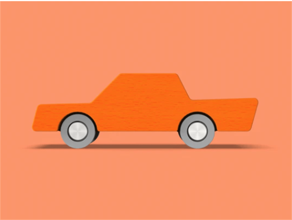 Waytoplay - Back & Forth Car - Orange - Araba - Turuncu
