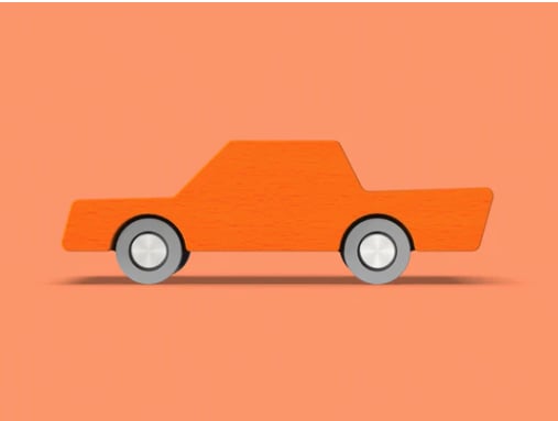 Waytoplay - Back & Forth Car - Orange - Araba - Turuncu