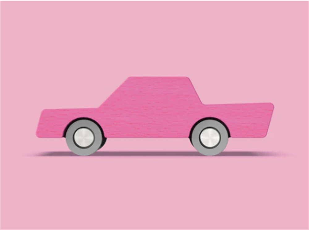Waytoplay - Back & Forth Car - Pink - Araba - Pembe