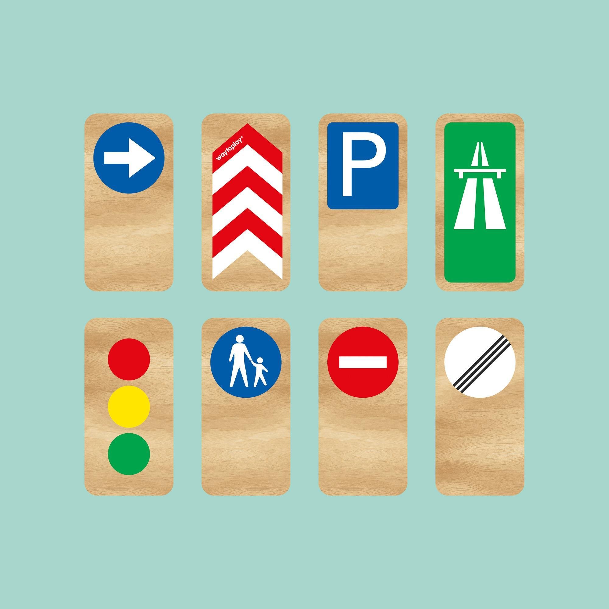 Waytplay - Roadblocks Set Traffic Signs