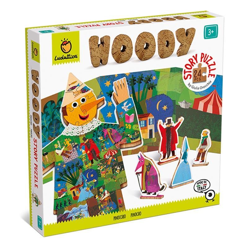 Woody Story Puzzle - Pinocchio 24 Pcs