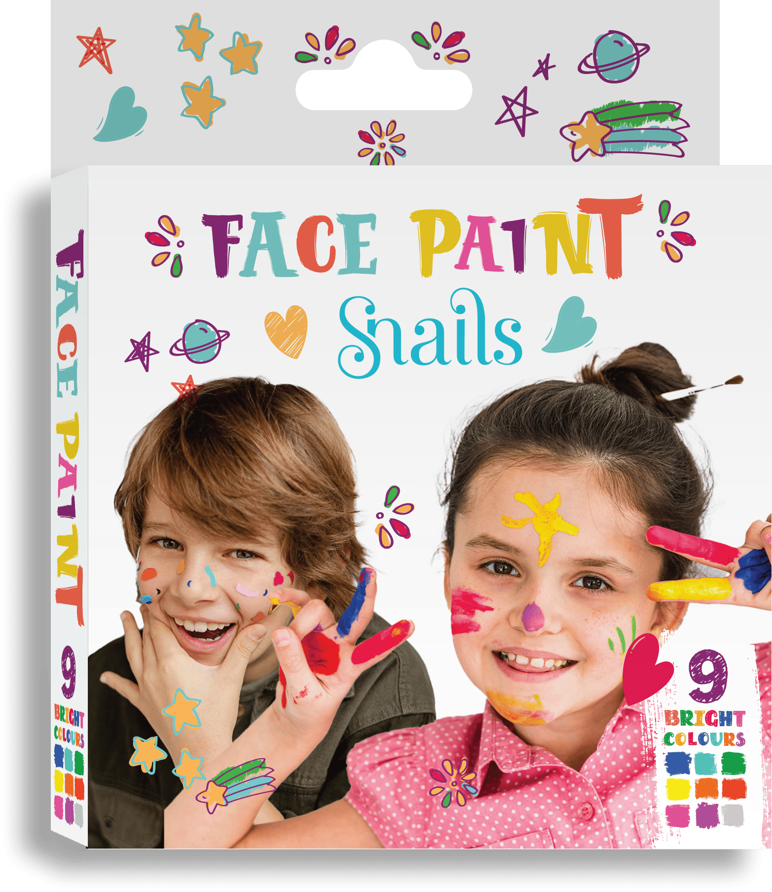 Yüz Boyama Paleti - Parlak Renkler Oje & Ruj Snails