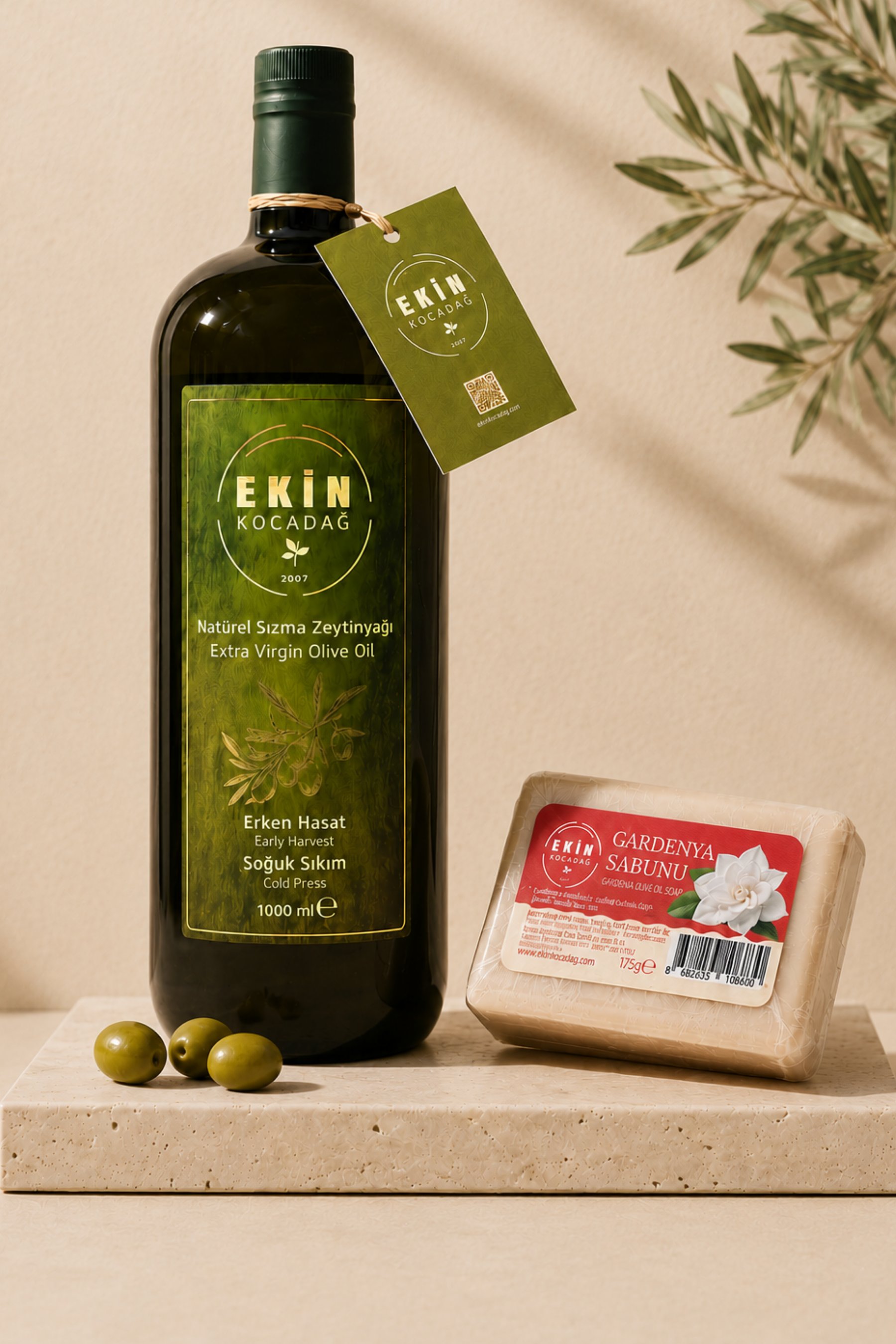 1 Lt Edremit Zeytinyağı - Gardenya Sabunu Hediyeli Paket