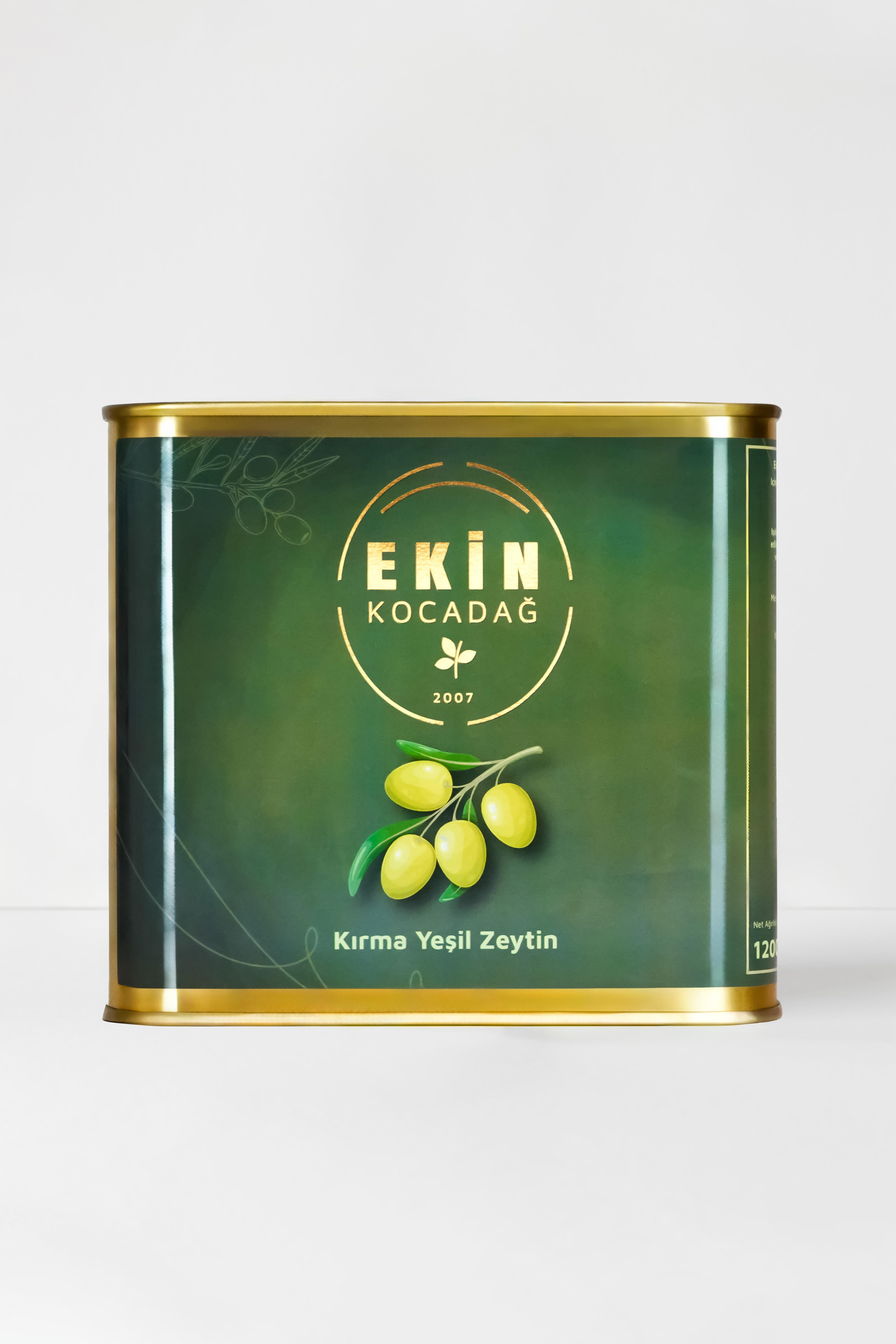 Edremit Yeşil Kırma Zeytin 1.2 Kg
