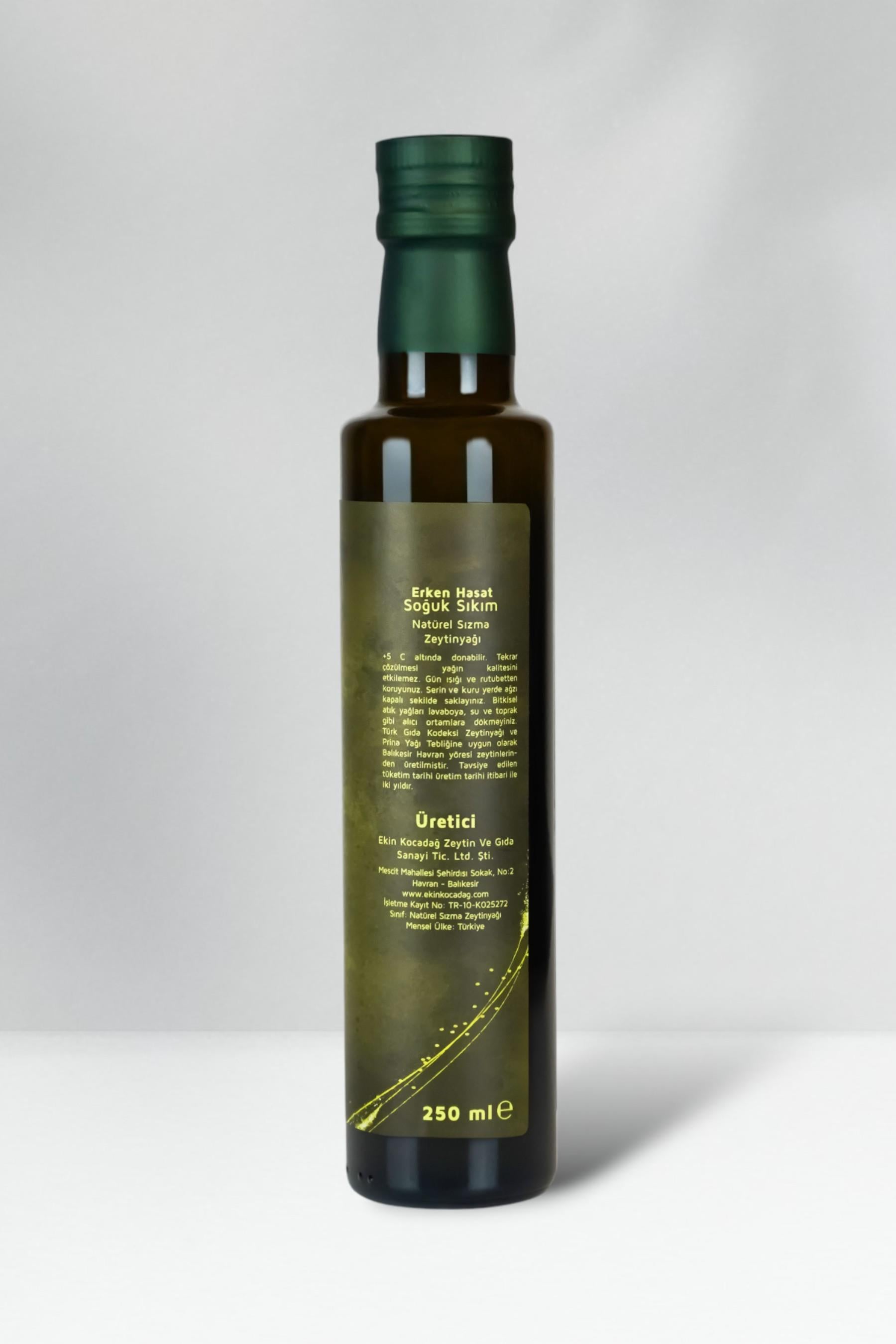 Erken Hasat Soğuk Sıkım Naturel Sızma Zeytinyağı 250ml