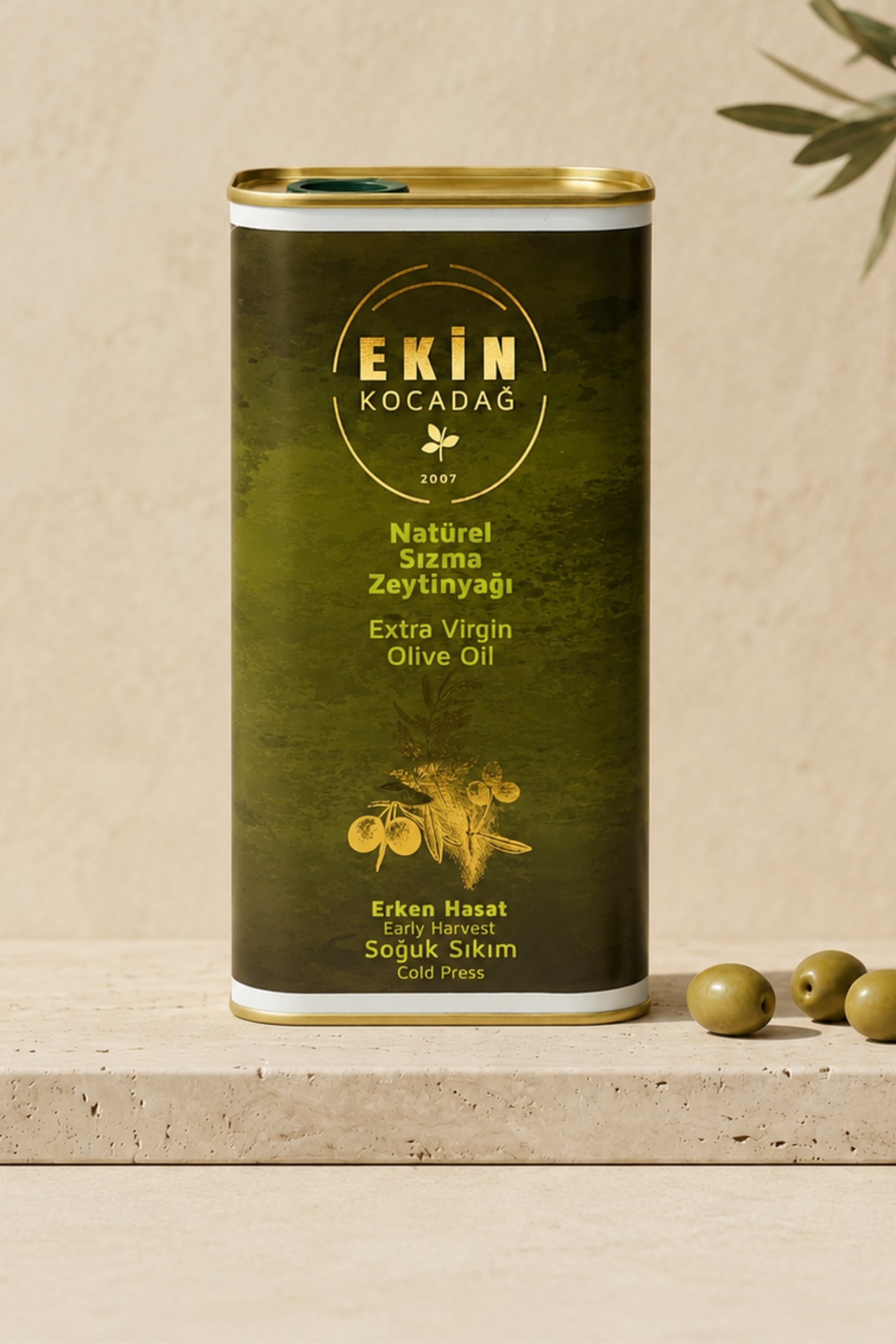 Filtresiz Erken Hasat Soğuk Sıkım Naturel Sızma Zeytinyağı 1lt (TNK)