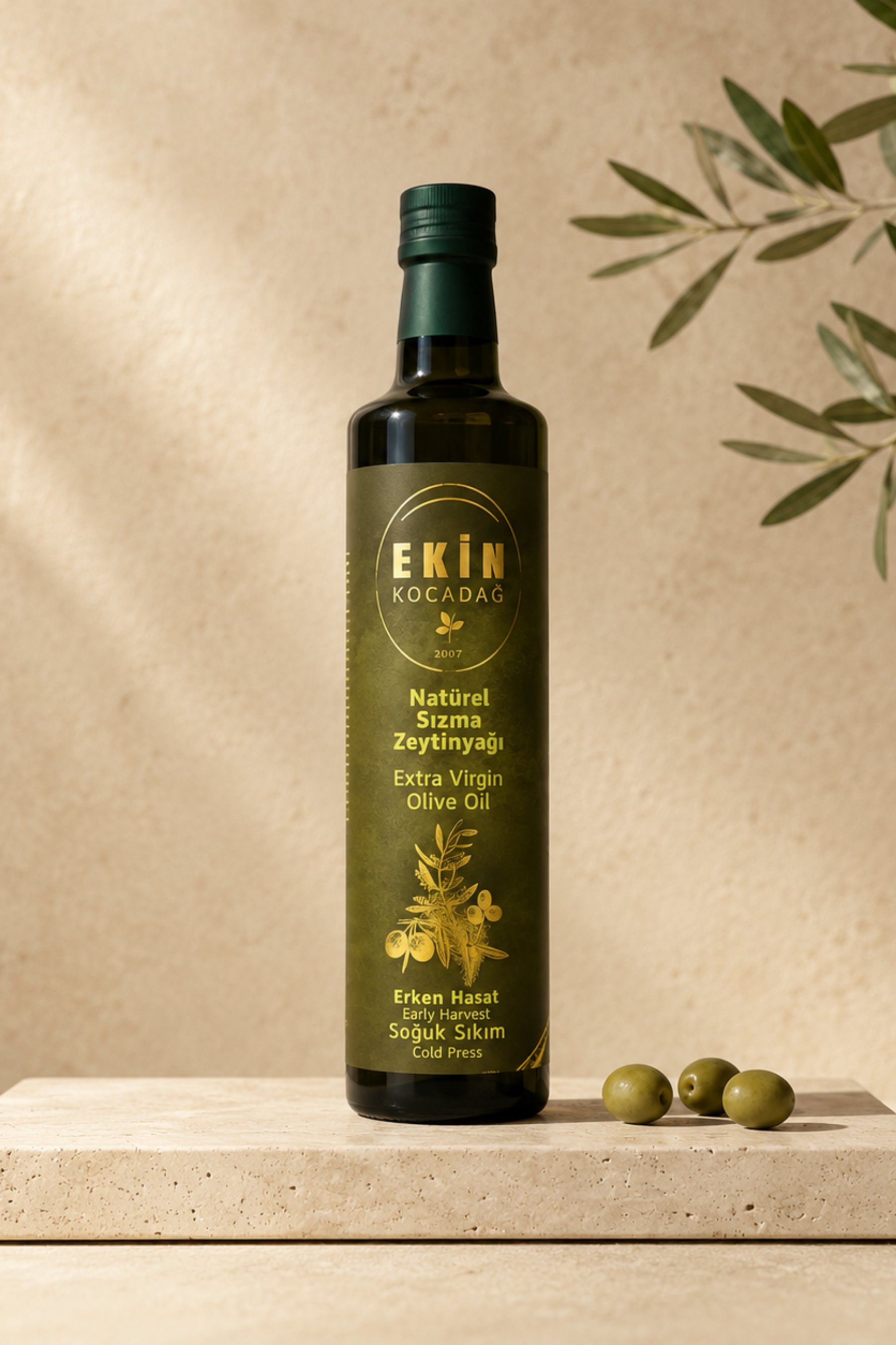 Filtresiz Erken Hasat Soğuk Sıkım Naturel Sızma Zeytinyağı 500ml