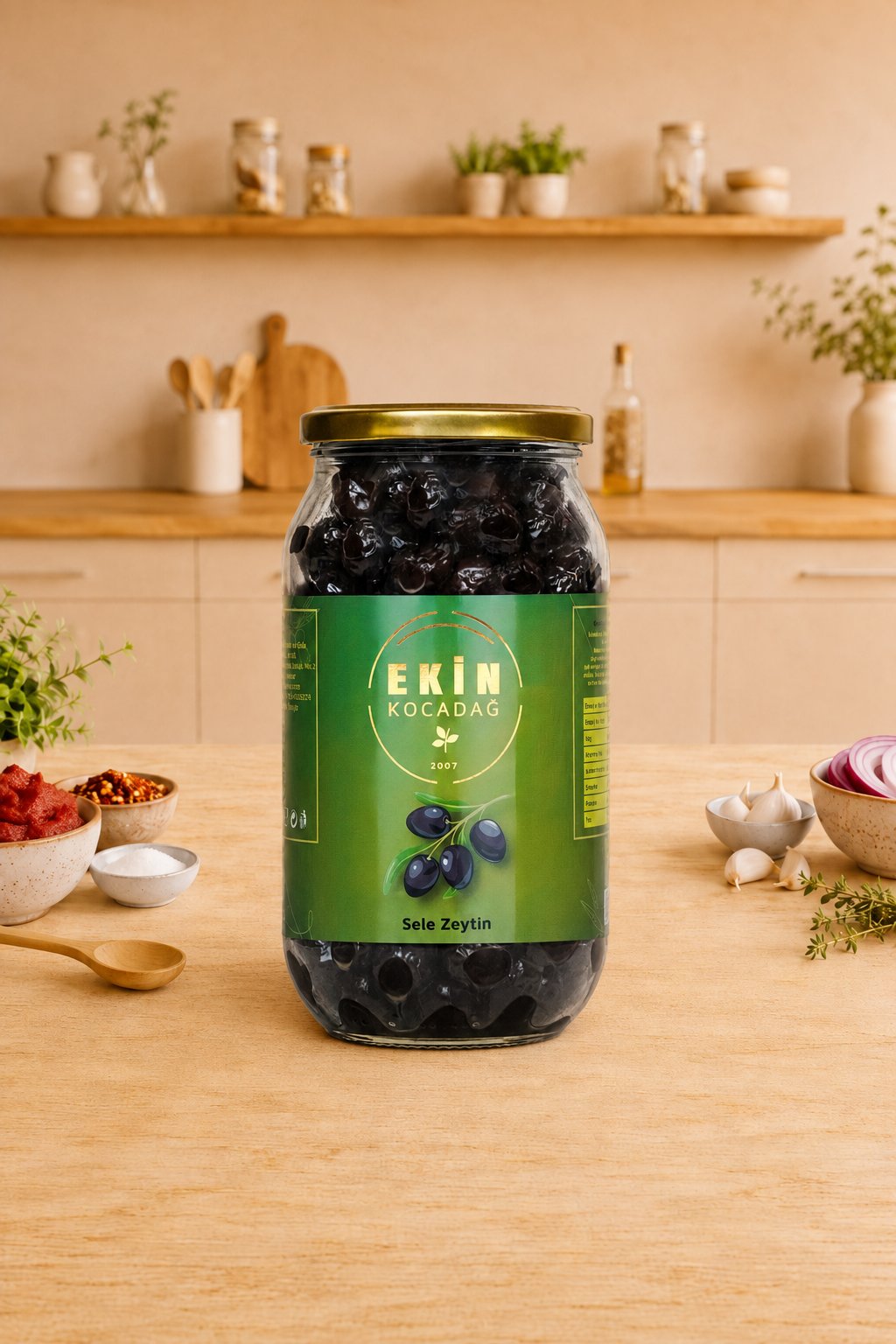 Gemlik Siyah Sele Zeytin 650gr - M Boy