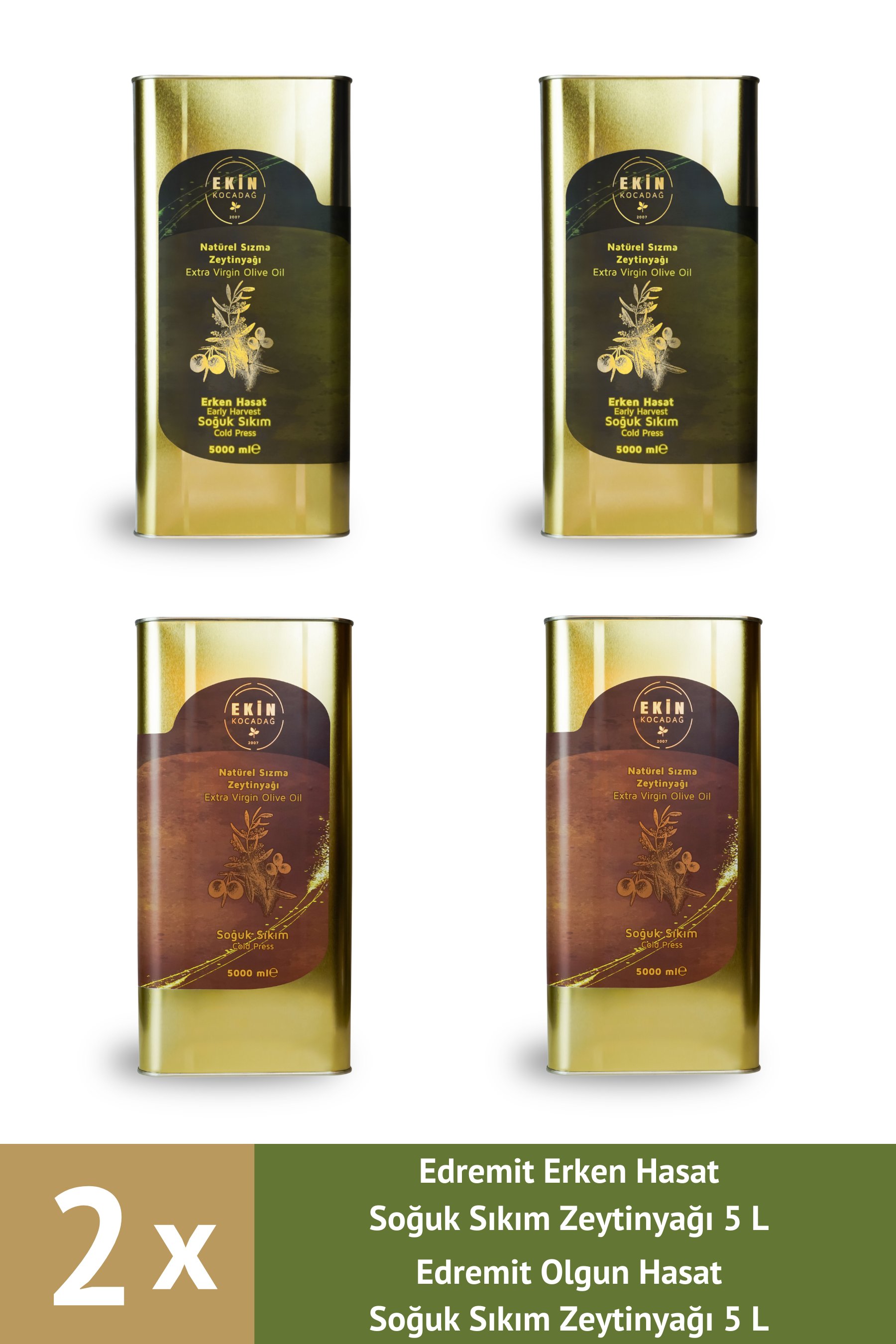 Ödüllü Edremit Soğuk Sıkım Lezzet Paketi (4 x 5L)