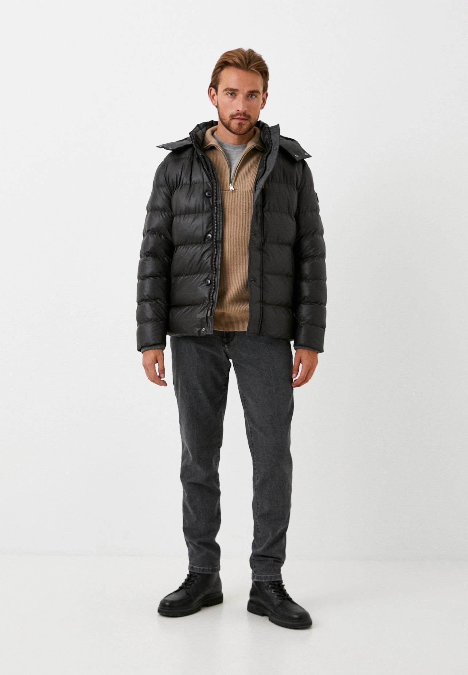 Erkek Kahve Kapüşon Detay Rüzgar ve Su İtici Nefes Alabilen Slim Fit Mont NCSJEANS 4989