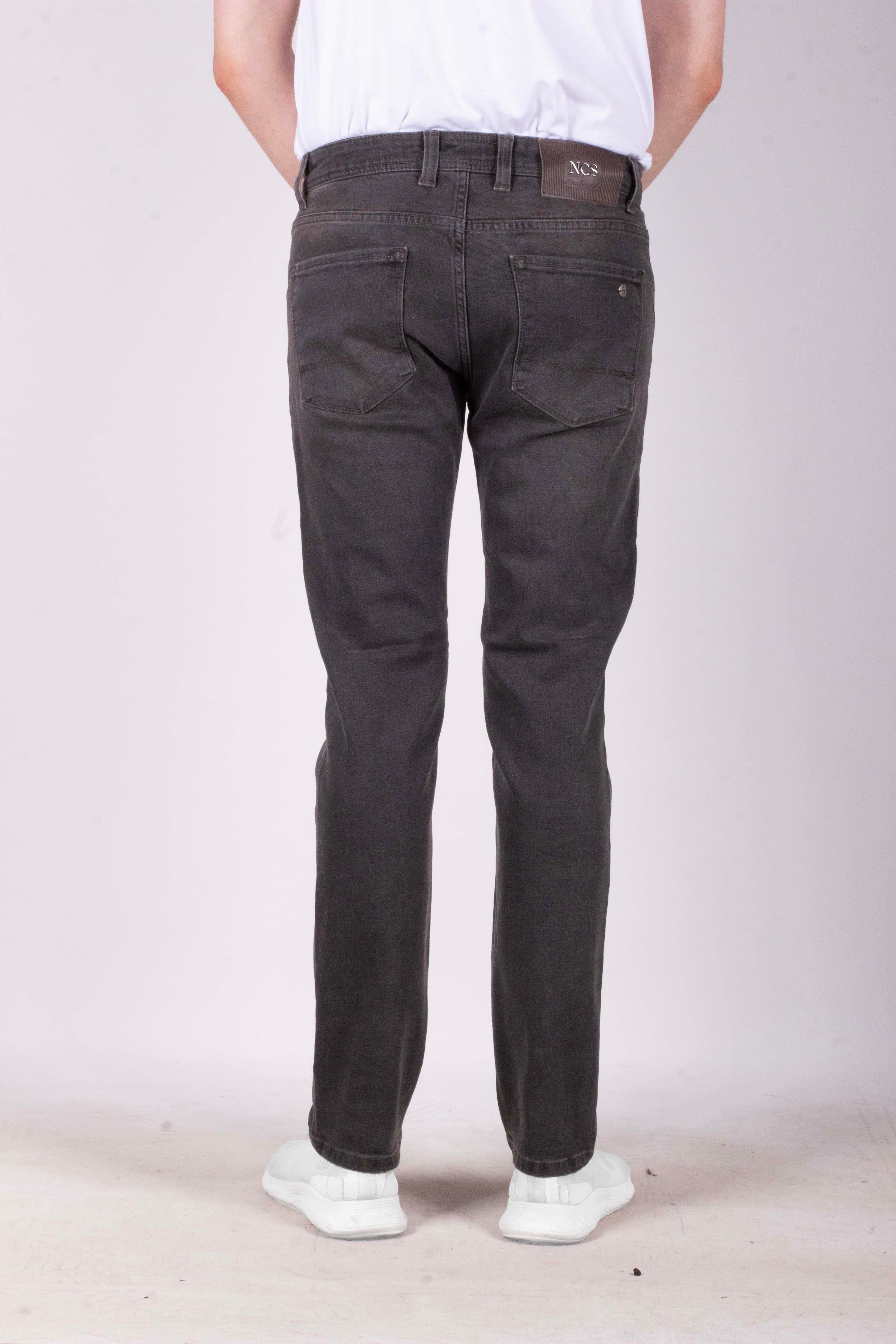 Erkek Kot Pantolon Slim Fit Haki Düz Paça 5 Cepli Jean NCS JEANS 2236 6120