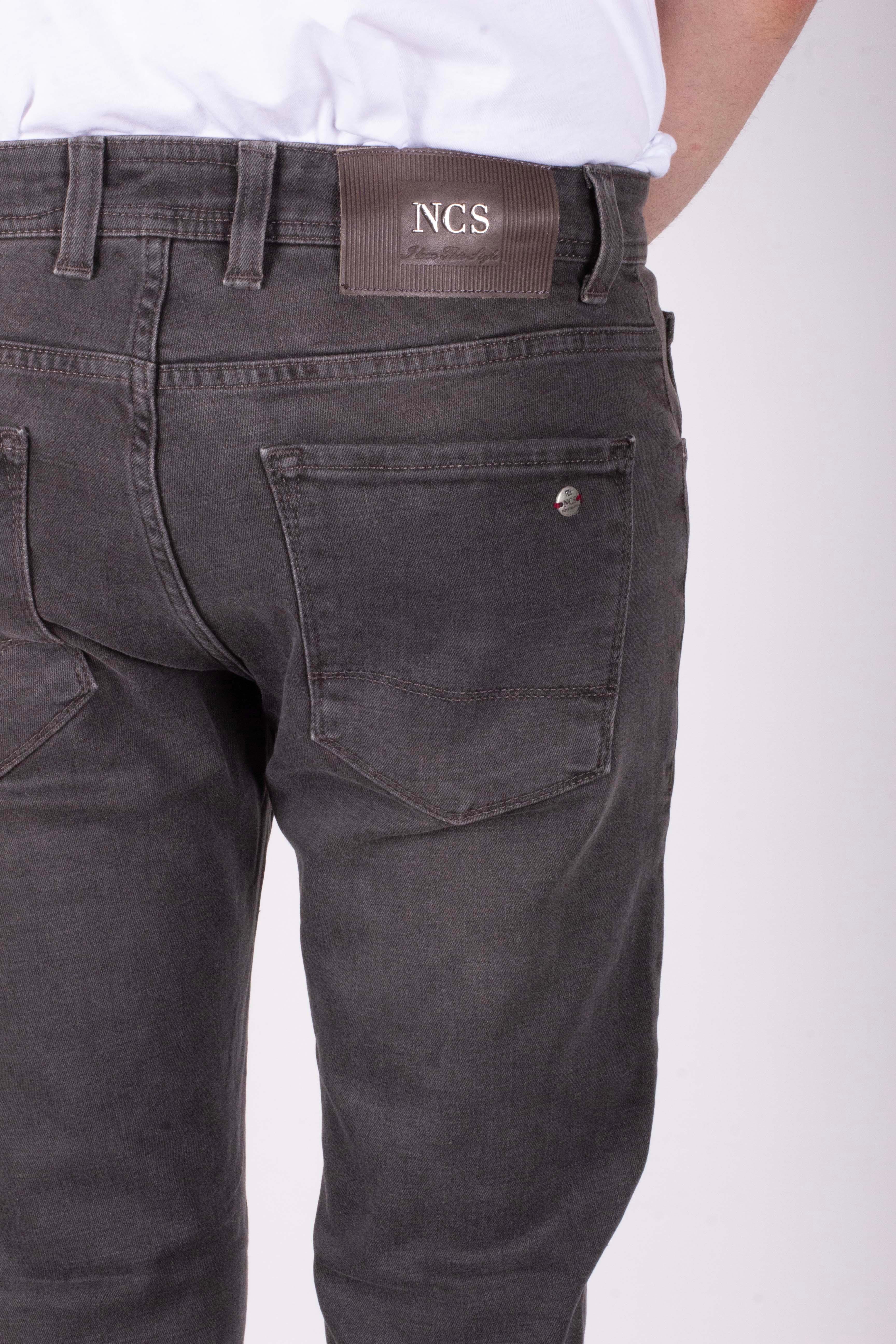 Erkek Kot Pantolon Slim Fit Haki Düz Paça 5 Cepli Jean NCS JEANS 2236 6120
