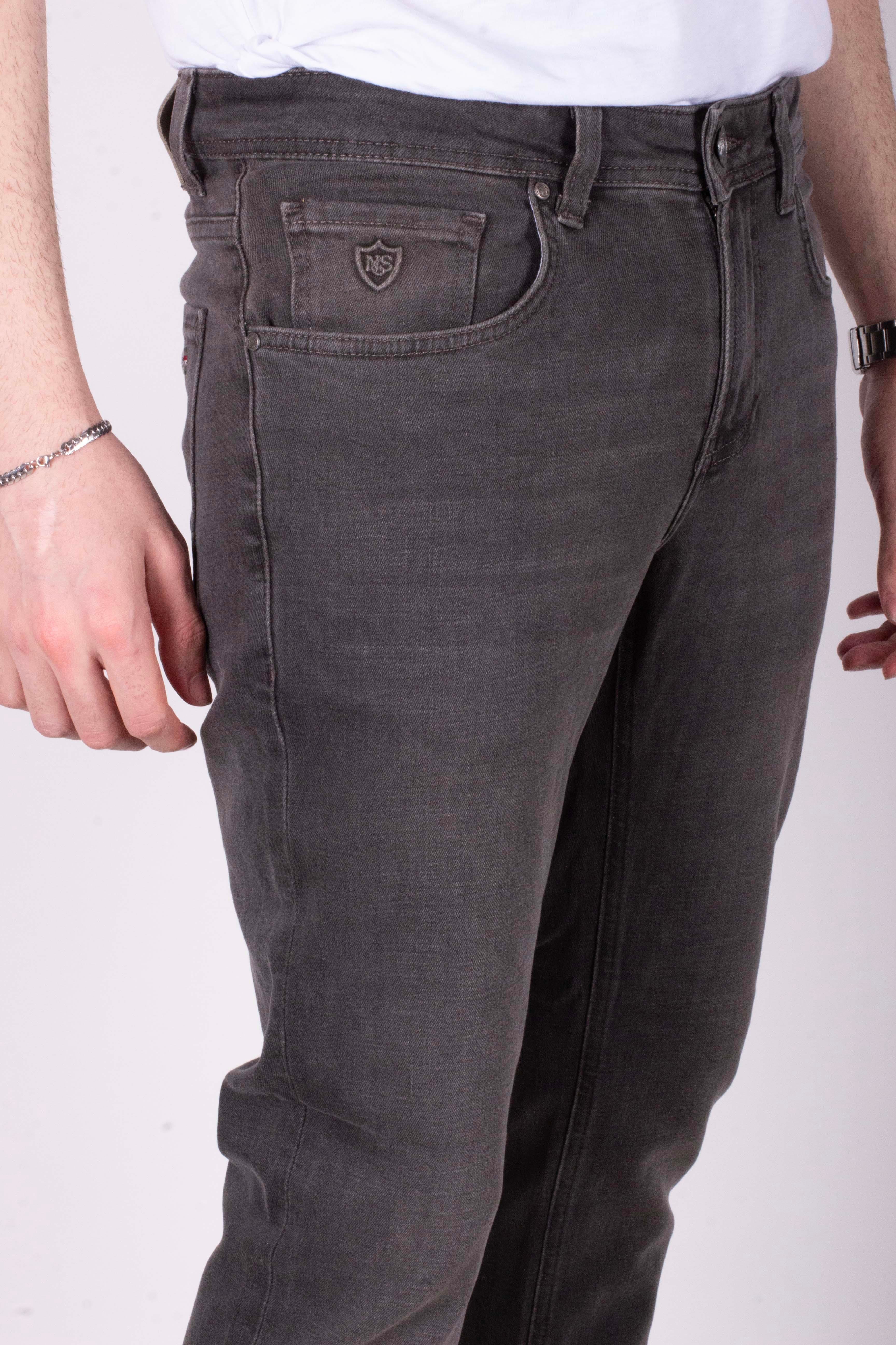Erkek Kot Pantolon Slim Fit Haki Düz Paça 5 Cepli Jean NCS JEANS 2236 6120