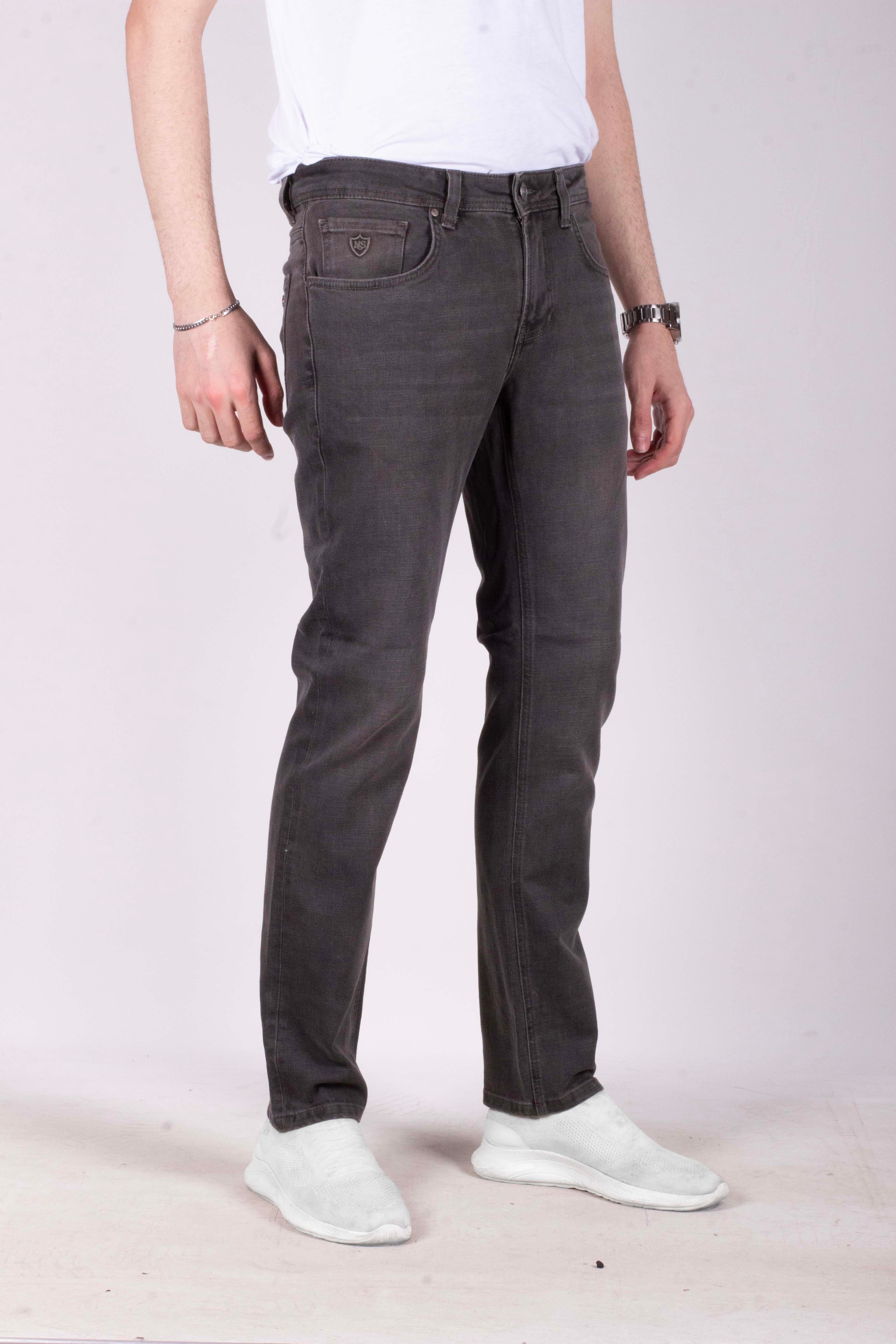 Erkek Kot Pantolon Slim Fit Haki Düz Paça 5 Cepli Jean NCS JEANS 2236 6120