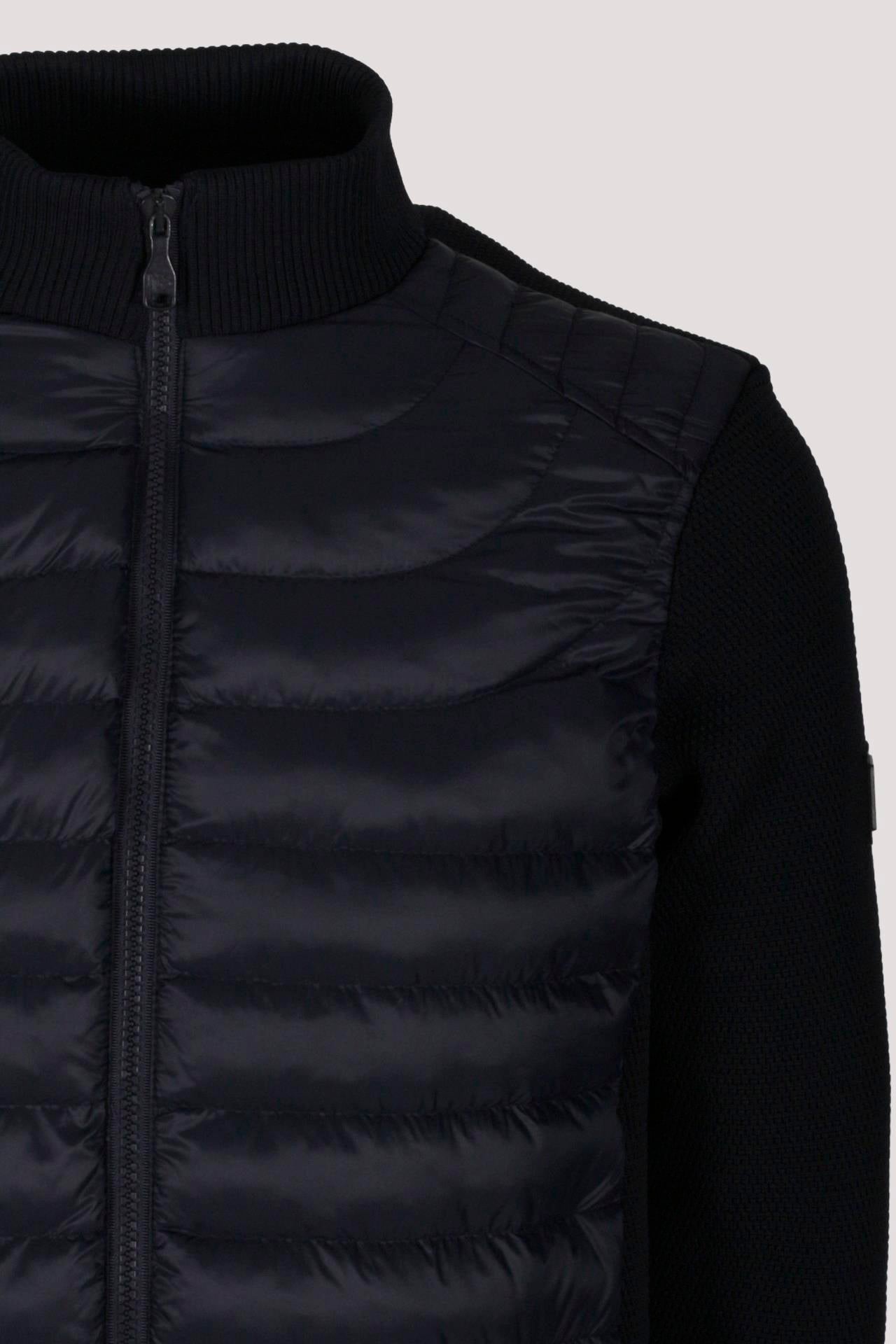 Erkek Lacivert Zırh Örme Hırka Fermuarlı Dik Yaka Slim Fit İnce Astarlı Mevsimlik Cardigan NCS JEANS 4517