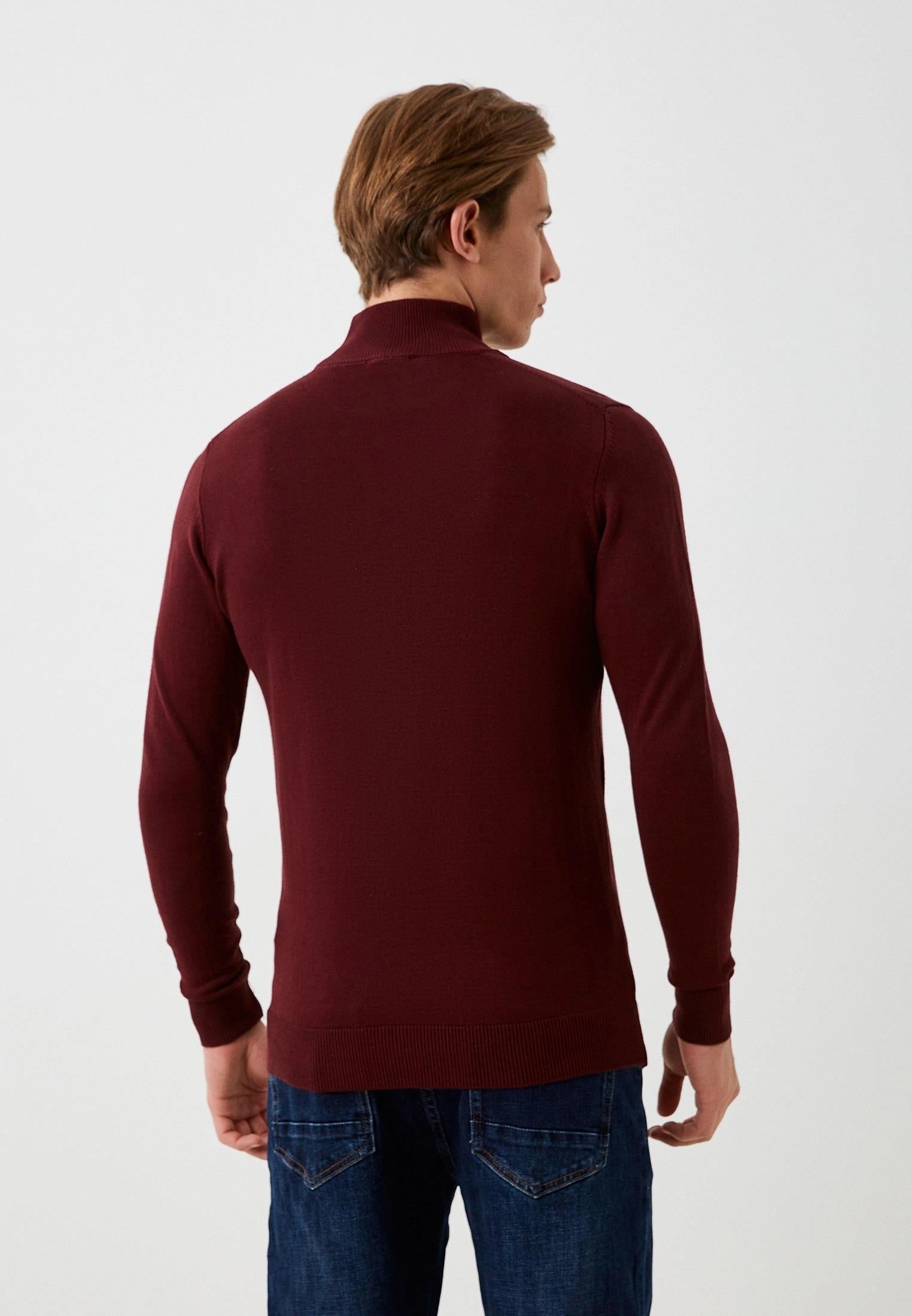 Erkek Yarım Balıkçı Boğazlı Triko Bordo Slim Fit Pamuklu Sık Örme Kazak NCS JEANS 3005