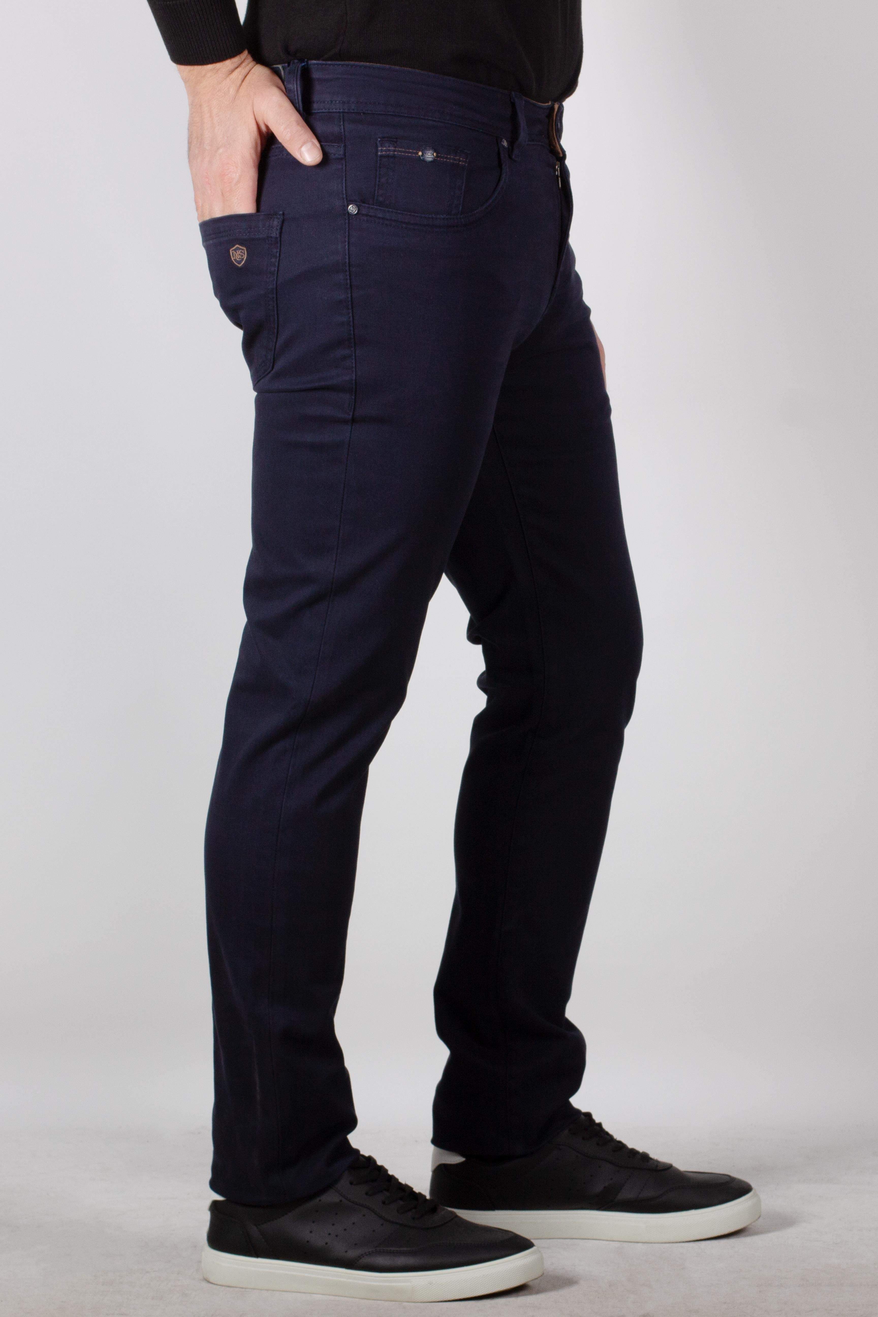 NCS JEANS Erkek Chino Pantolon Slim Fit Dar Kesim Lacivert 2160