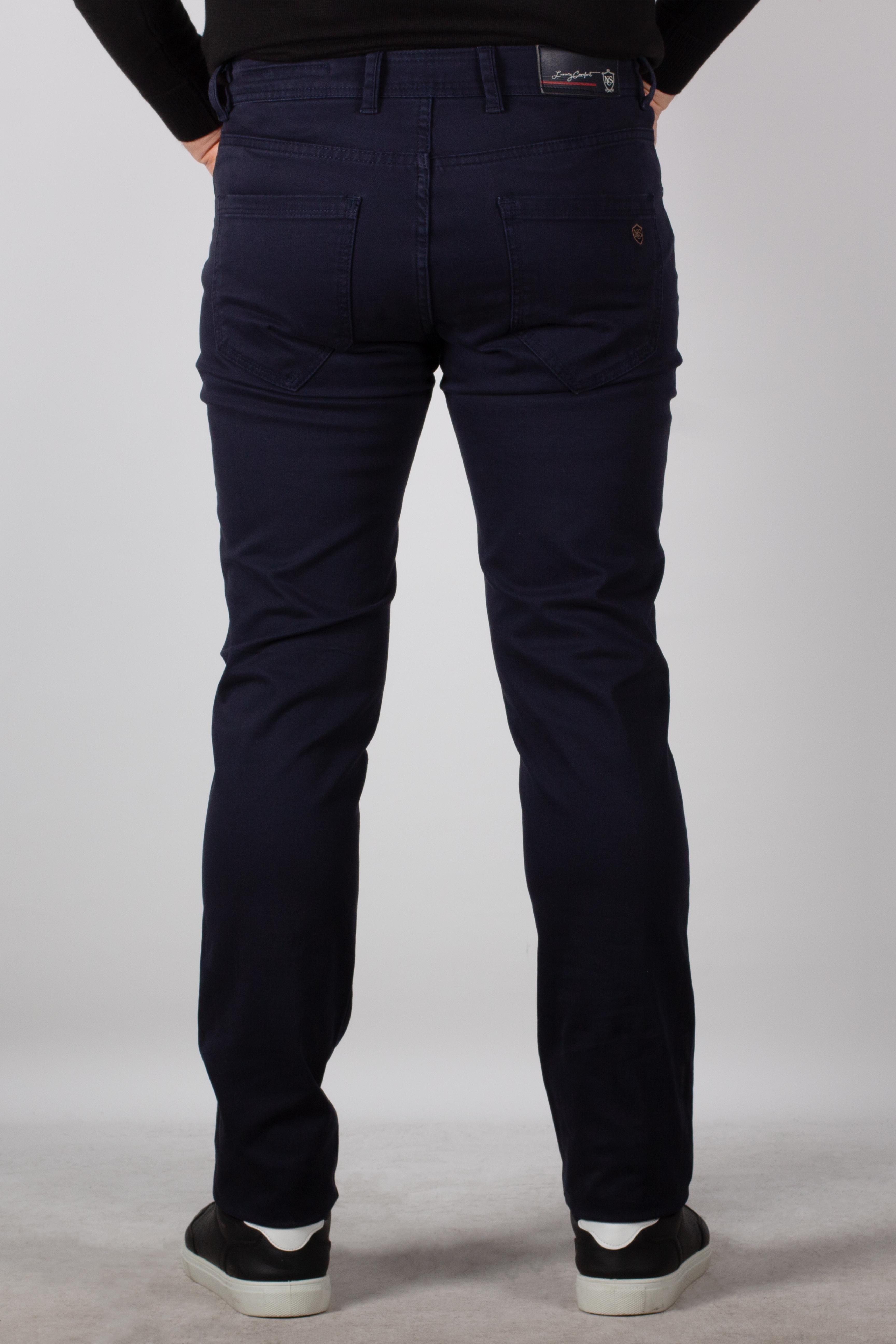 NCS JEANS Erkek Chino Pantolon Slim Fit Dar Kesim Lacivert 2160