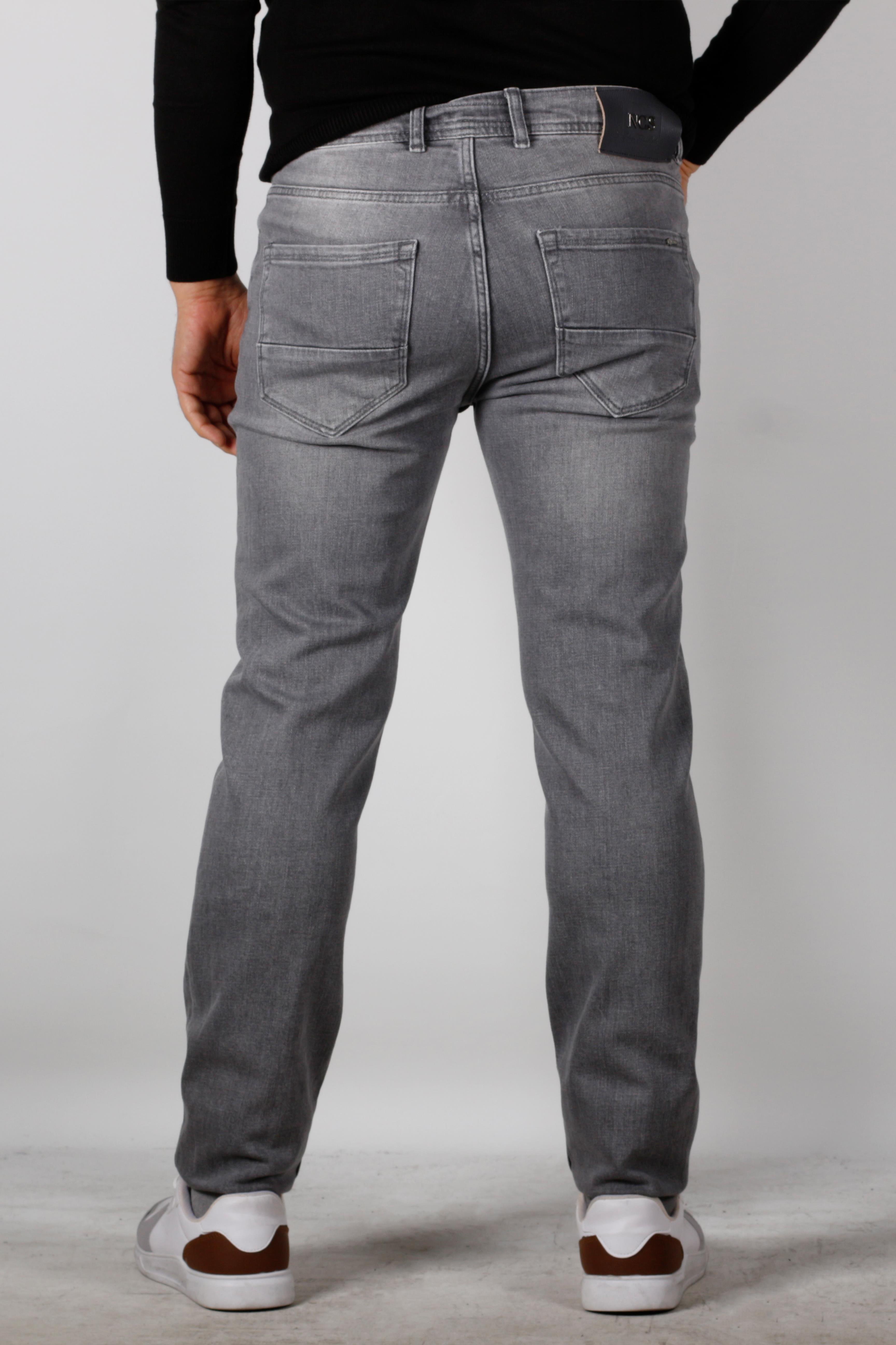 NCS JEANSErkek Kot Pantolon Slim Fit Dar Kesim 5 Cepli Gri 6158 TP6158TP