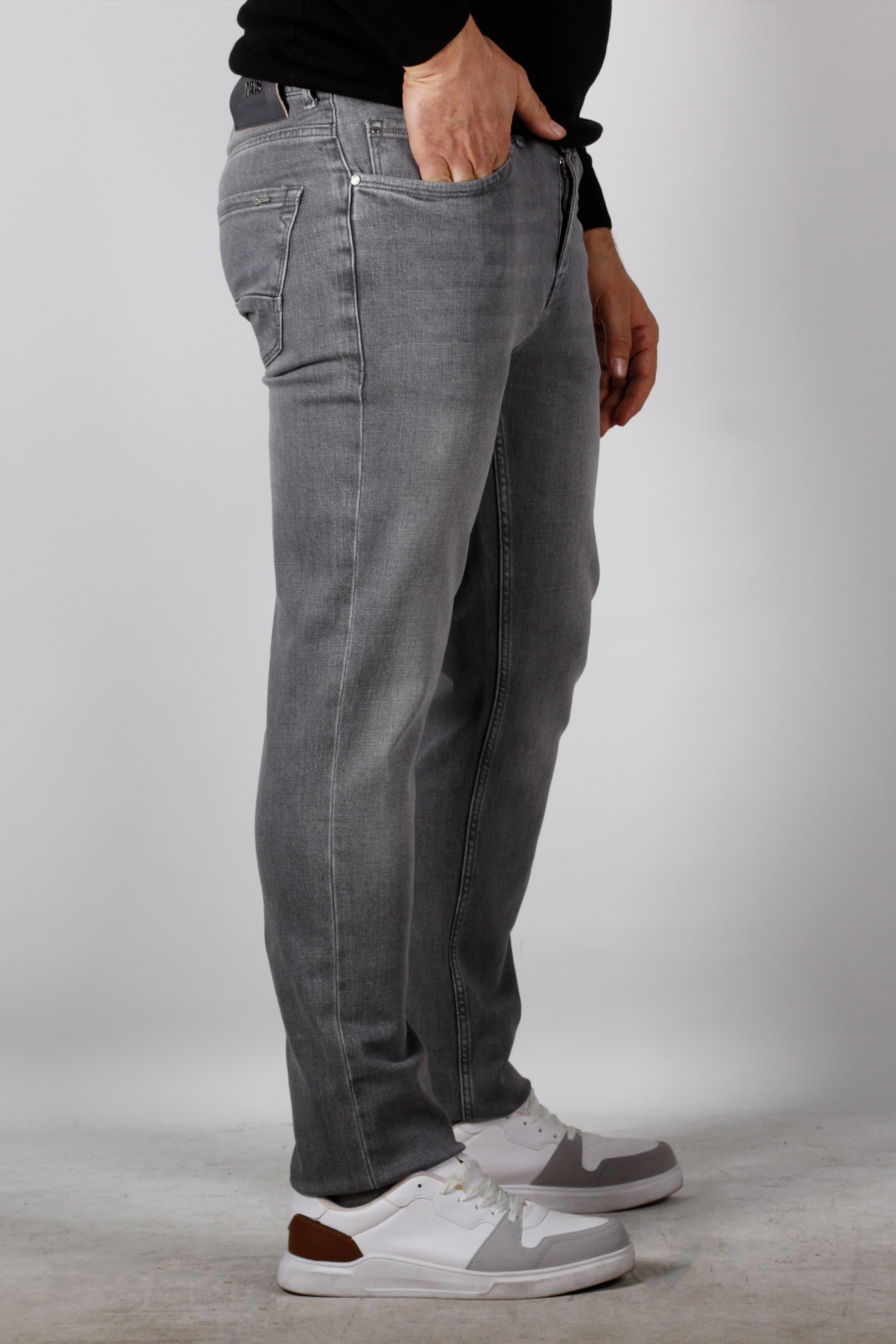 NCS JEANSErkek Kot Pantolon Slim Fit Dar Kesim 5 Cepli Gri 6158 TP6158TP