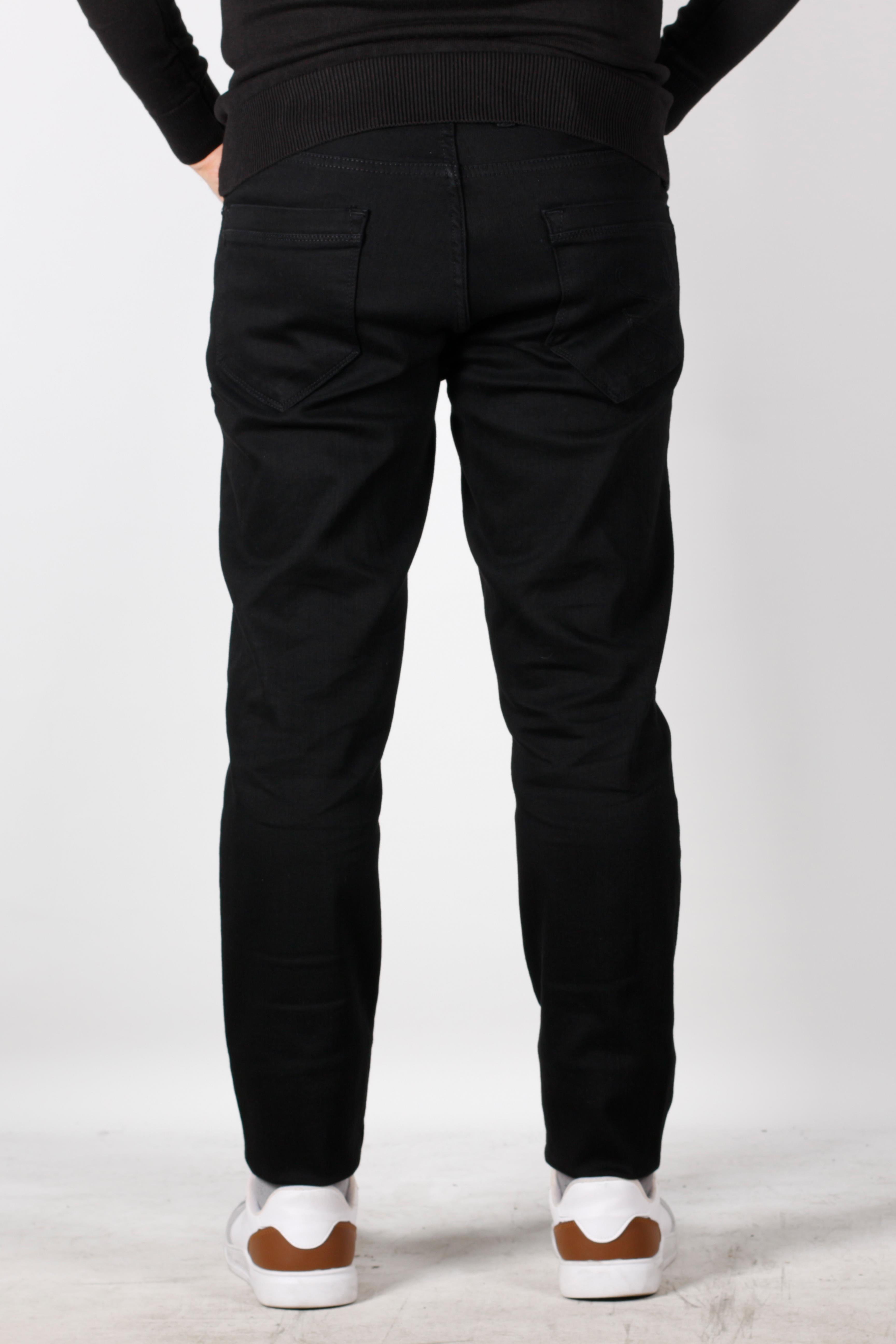 NCS JEANSErkek Kot Pantolon Slim Fit Dar Kesim 5 Cepli Siyah 6144 UL6144UL