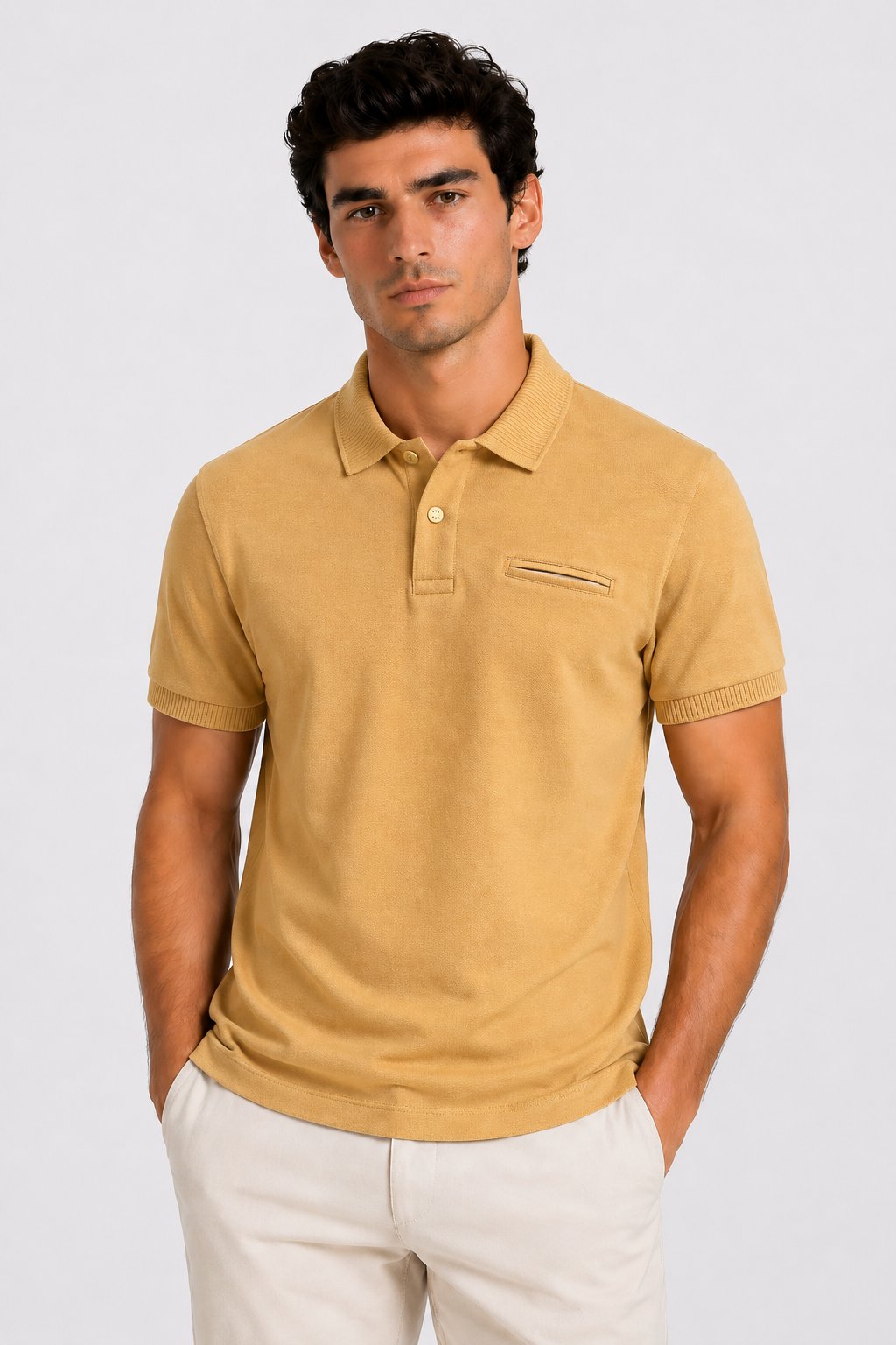 NCS JEANSErkek Polo Yaka Tişört Sarı1330