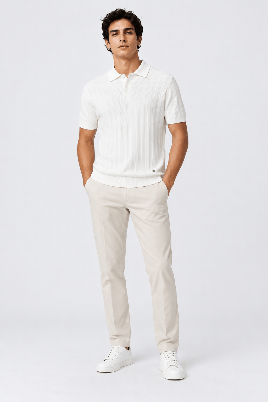 NCS JEANSErkek Polo Yaka Triko Beyaz1365